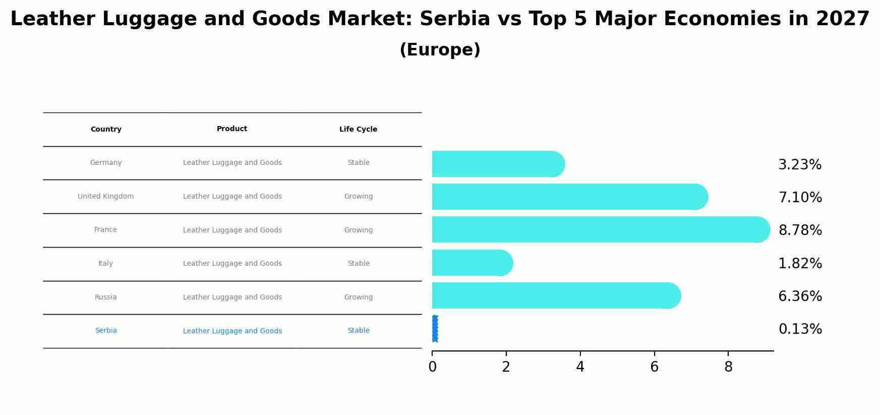 Leather Luggage and Goods Market: Serbia vs Top 5 Major Economies in 2027 (Europe)