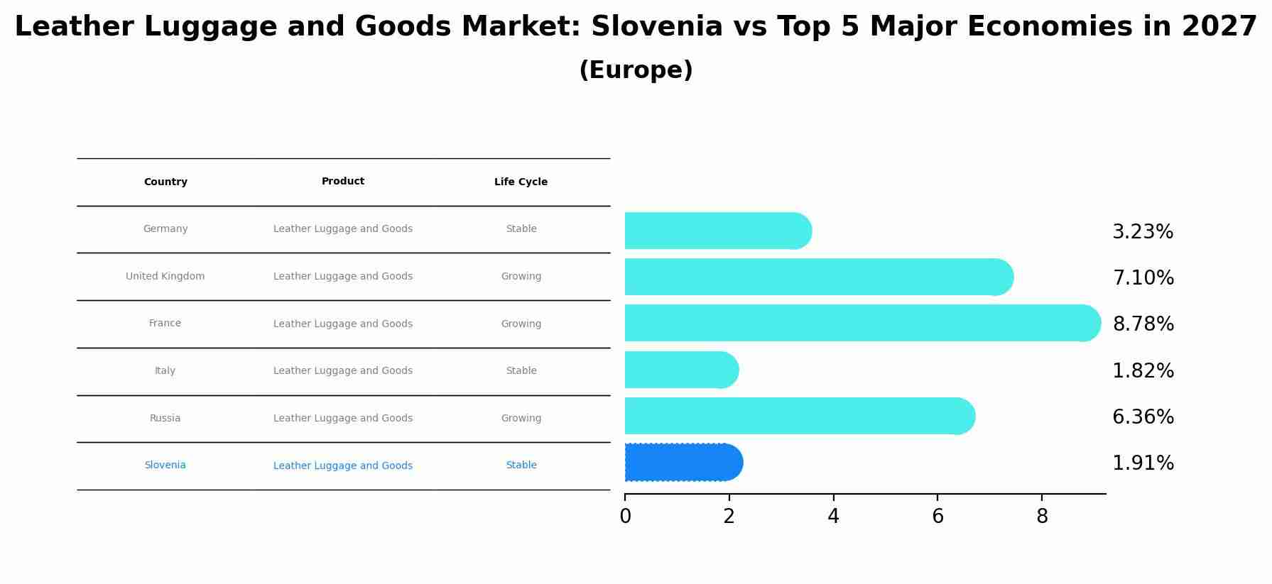 Leather Luggage and Goods Market: Slovenia vs Top 5 Major Economies in 2027 (Europe)