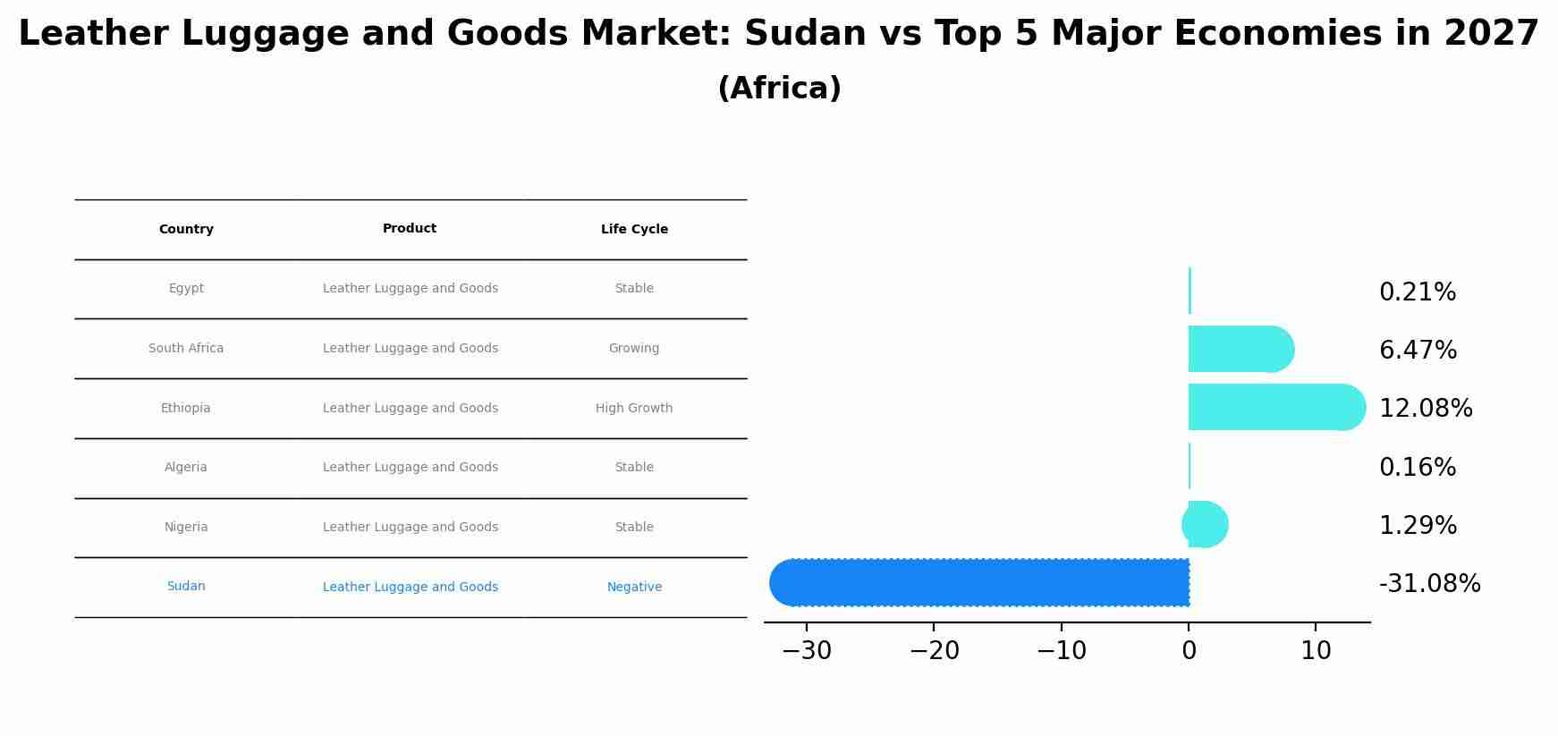 Leather Luggage and Goods Market: Sudan vs Top 5 Major Economies in 2027 (Africa)