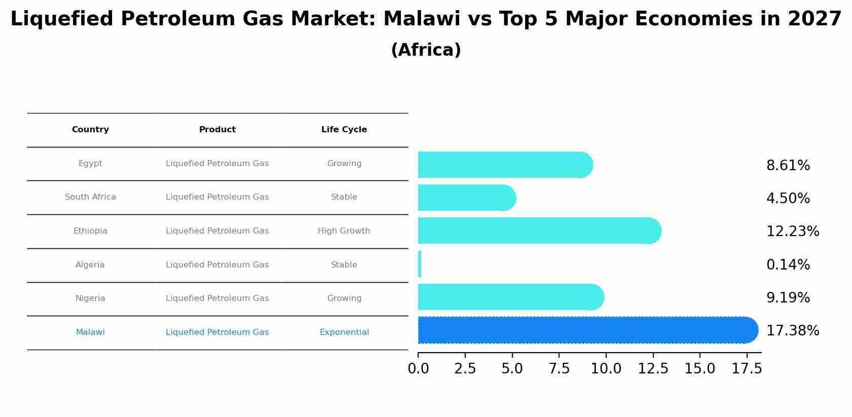 Liquefied Petroleum Gas Market: Malawi vs Top 5 Major Economies in 2027 (Africa)