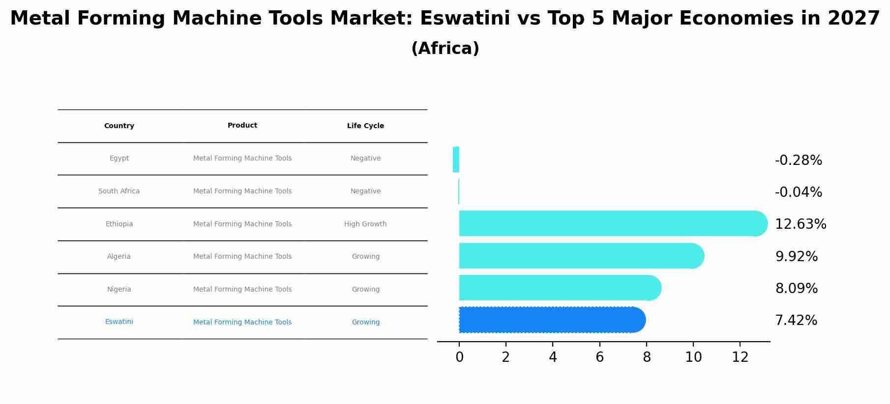 Metal Forming Machine Tools Market: Eswatini vs Top 5 Major Economies in 2027 (Africa)