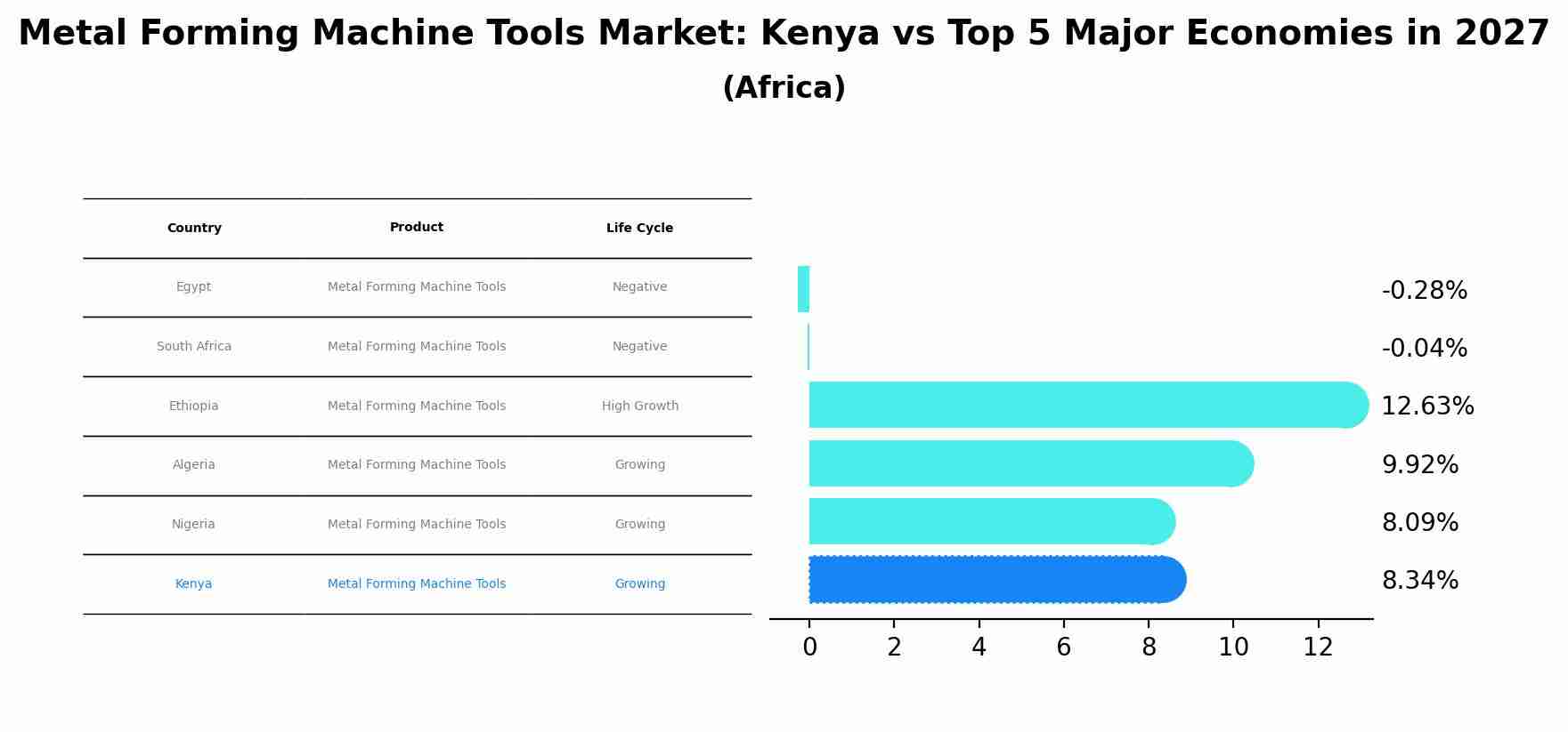 Metal Forming Machine Tools Market: Kenya vs Top 5 Major Economies in 2027 (Africa)