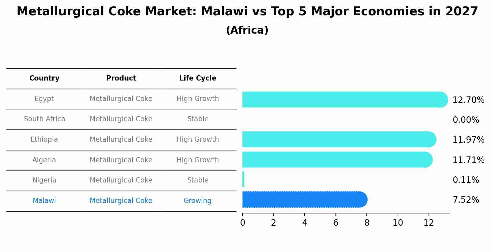 Metallurgical Coke Market: Malawi vs Top 5 Major Economies in 2027 (Africa)