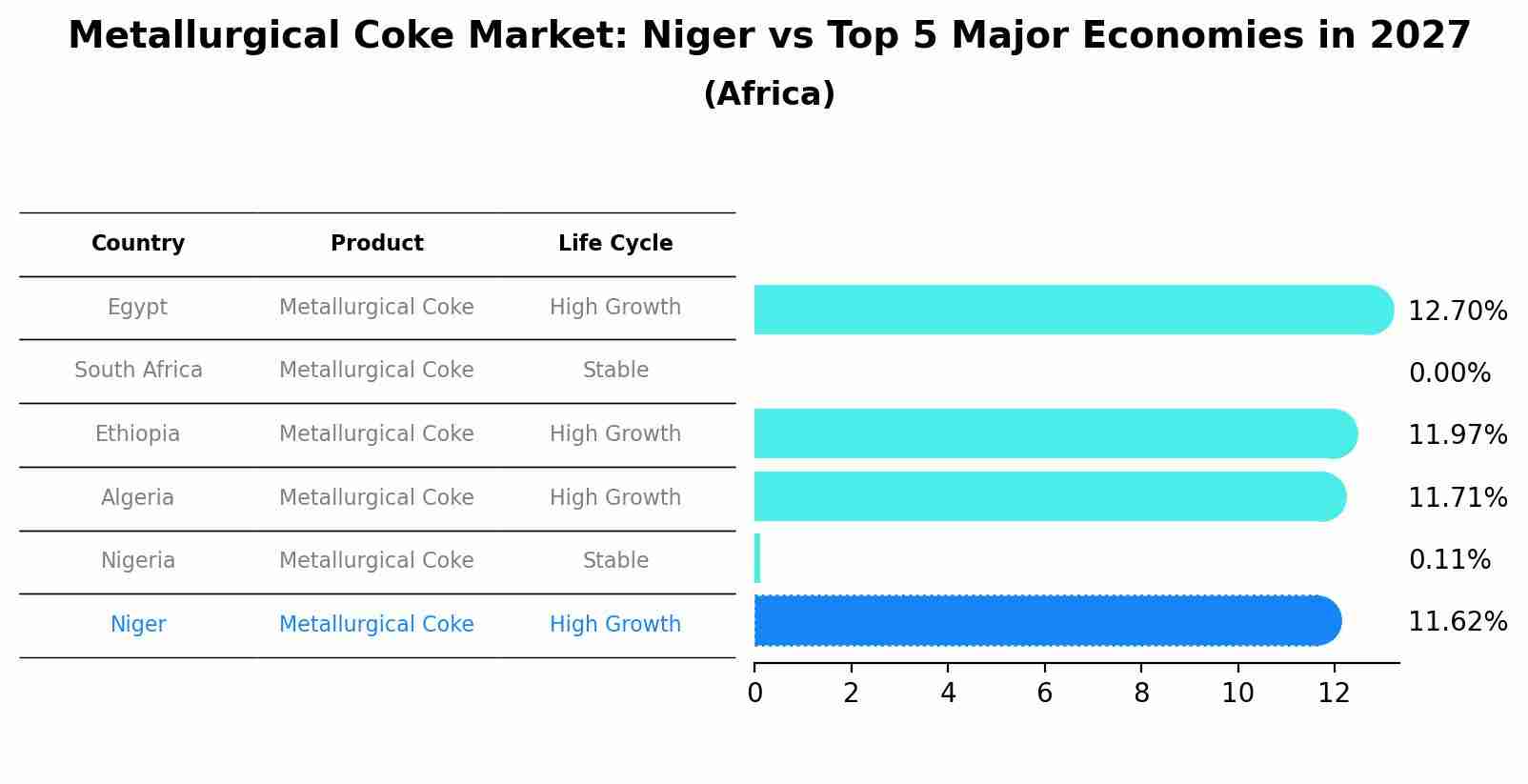 Metallurgical Coke Market: Niger vs Top 5 Major Economies in 2027 (Africa)