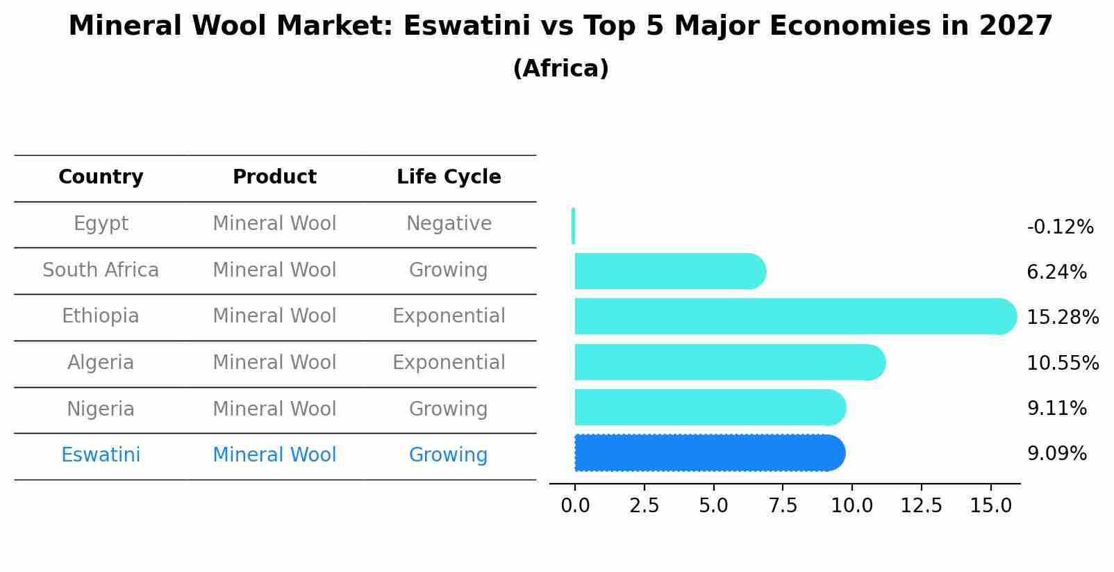 Mineral Wool Market: Eswatini vs Top 5 Major Economies in 2027 (Africa)