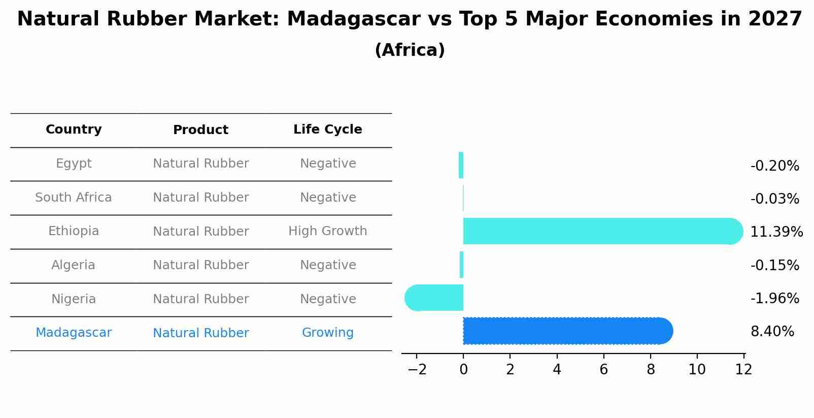Natural Rubber Market: Madagascar vs Top 5 Major Economies in 2027 (Africa)