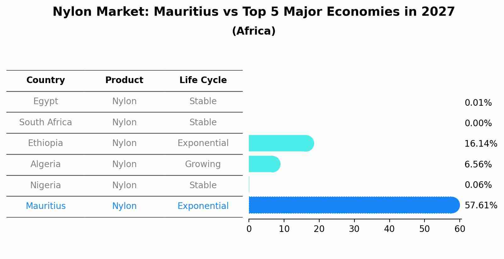 Nylon Market: Mauritius vs Top 5 Major Economies in 2027 (Africa)