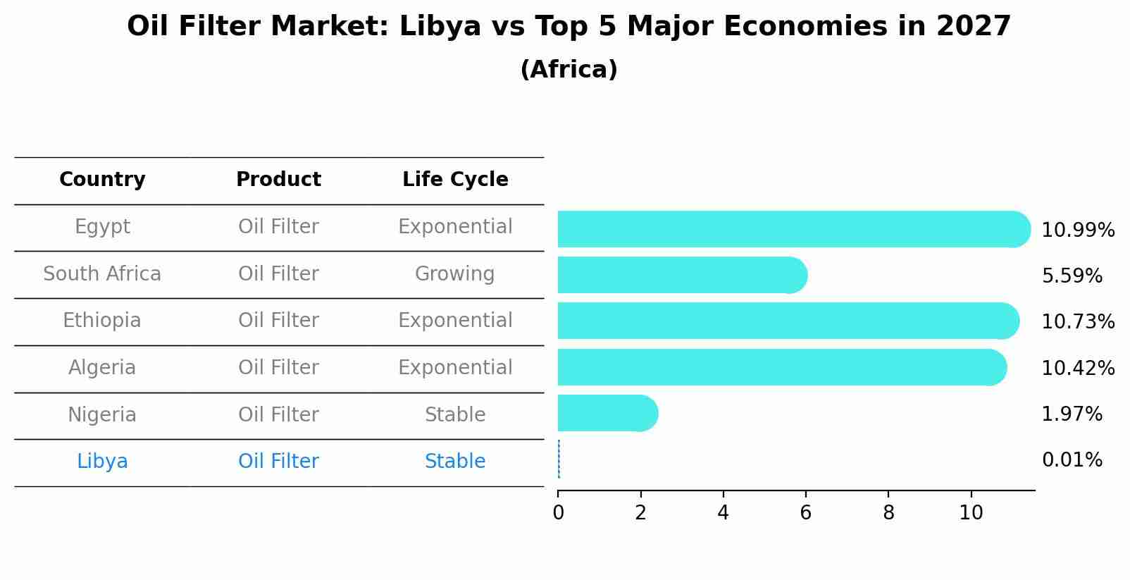 Oil Filter Market: Libya vs Top 5 Major Economies in 2027 (Africa)