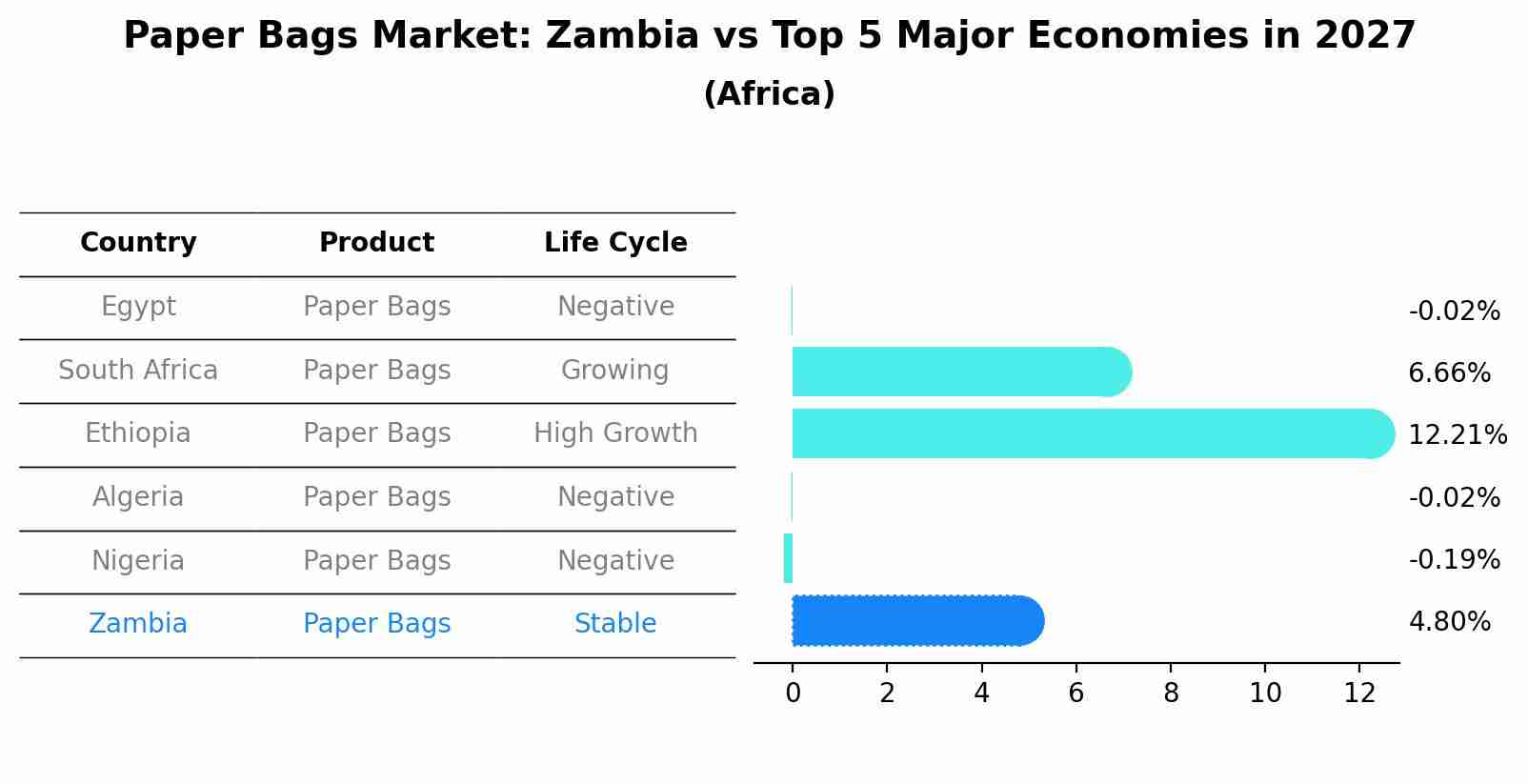 Paper Bags Market: Zambia vs Top 5 Major Economies in 2027 (Africa)