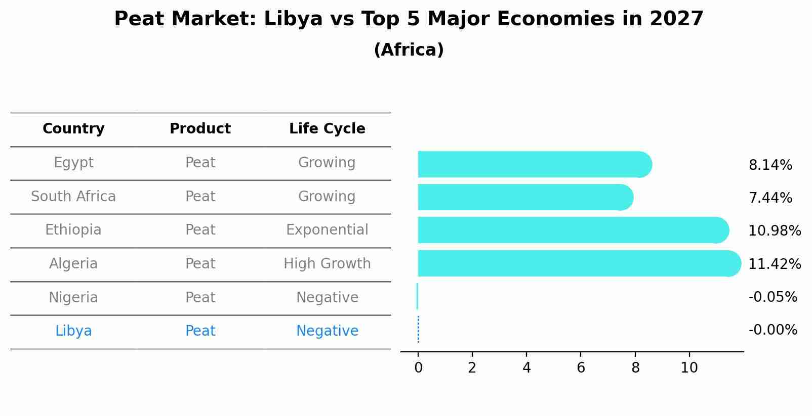 Peat Market: Libya vs Top 5 Major Economies in 2027 (Africa)