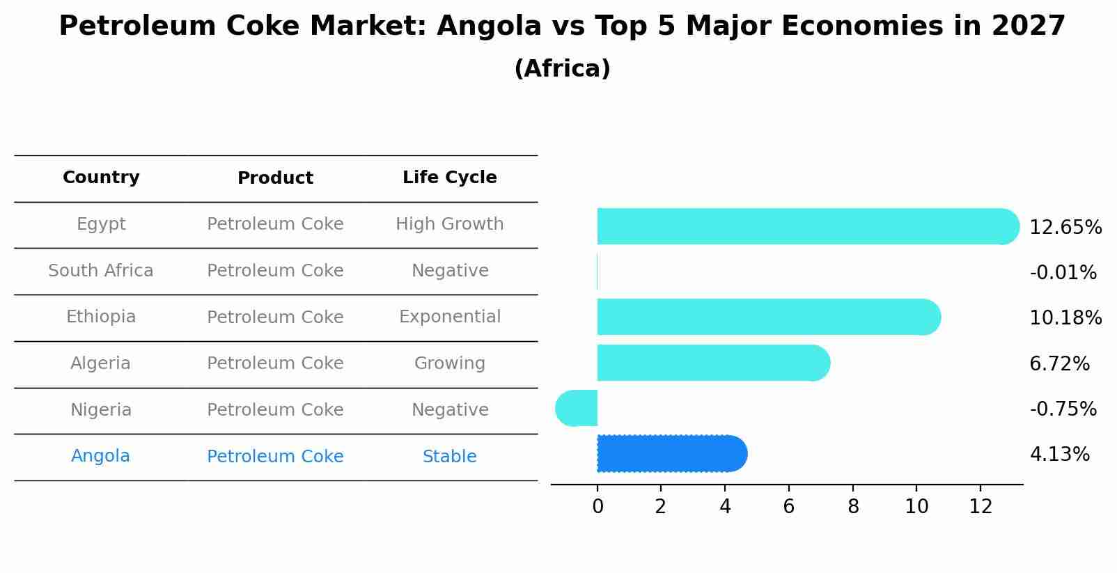 Petroleum Coke Market: Angola vs Top 5 Major Economies in 2027 (Africa)