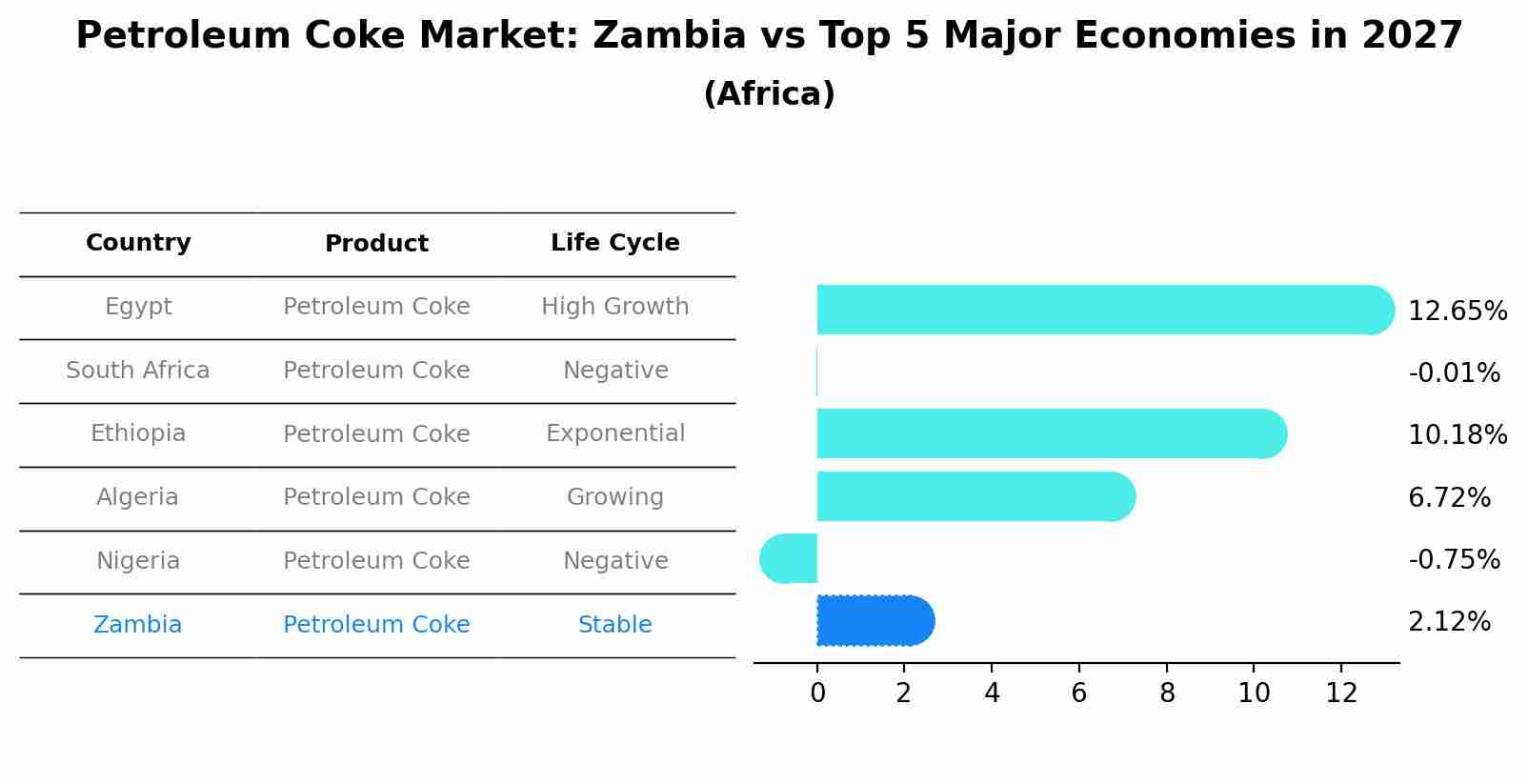 Petroleum Coke Market: Zambia vs Top 5 Major Economies in 2027 (Africa)