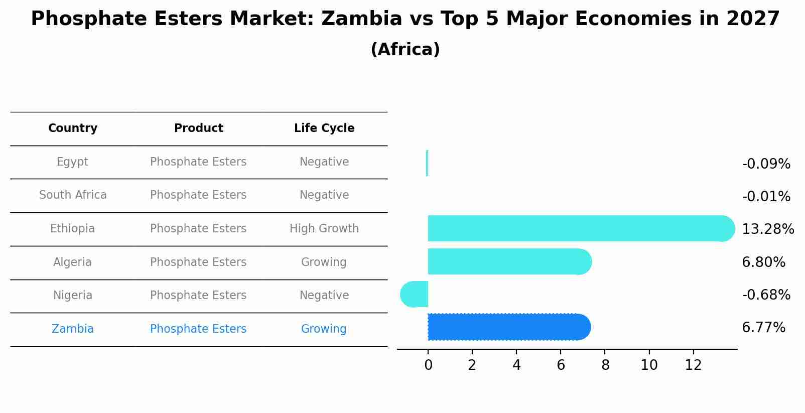 Phosphate Esters Market: Zambia vs Top 5 Major Economies in 2027 (Africa)