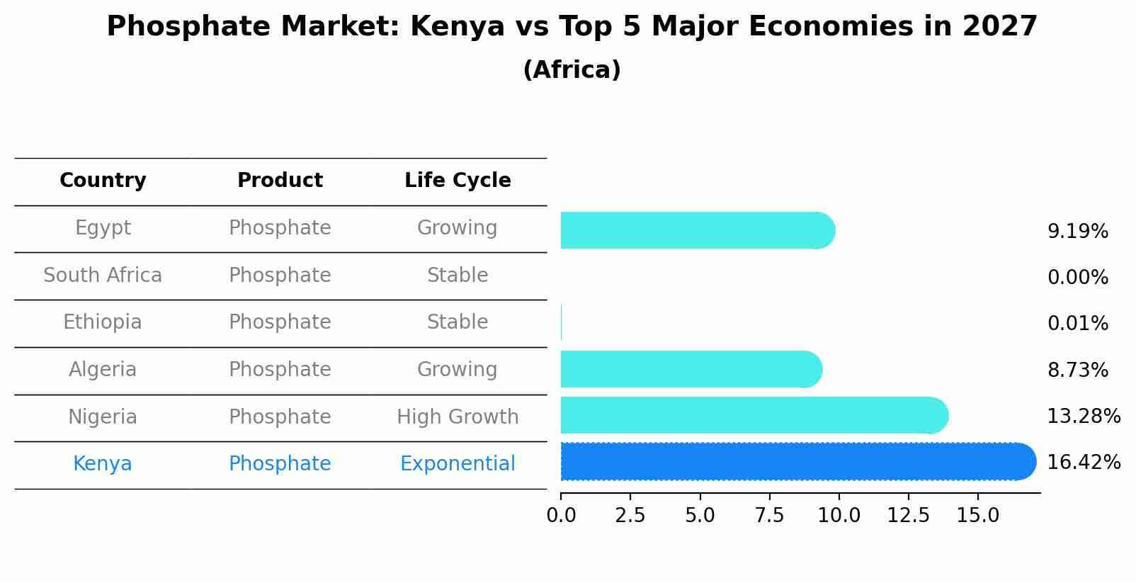 Phosphate Market: Kenya vs Top 5 Major Economies in 2027 (Africa)