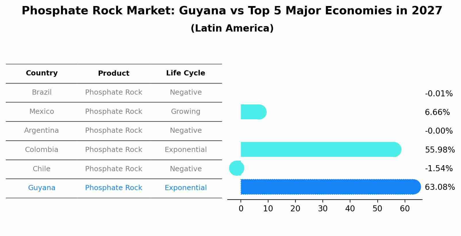 Phosphate Rock Market: Guyana vs Top 5 Major Economies in 2027 (Latin America)