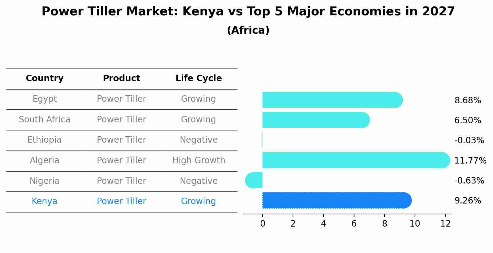 Power Tiller Market: Kenya vs Top 5 Major Economies in 2027 (Africa)