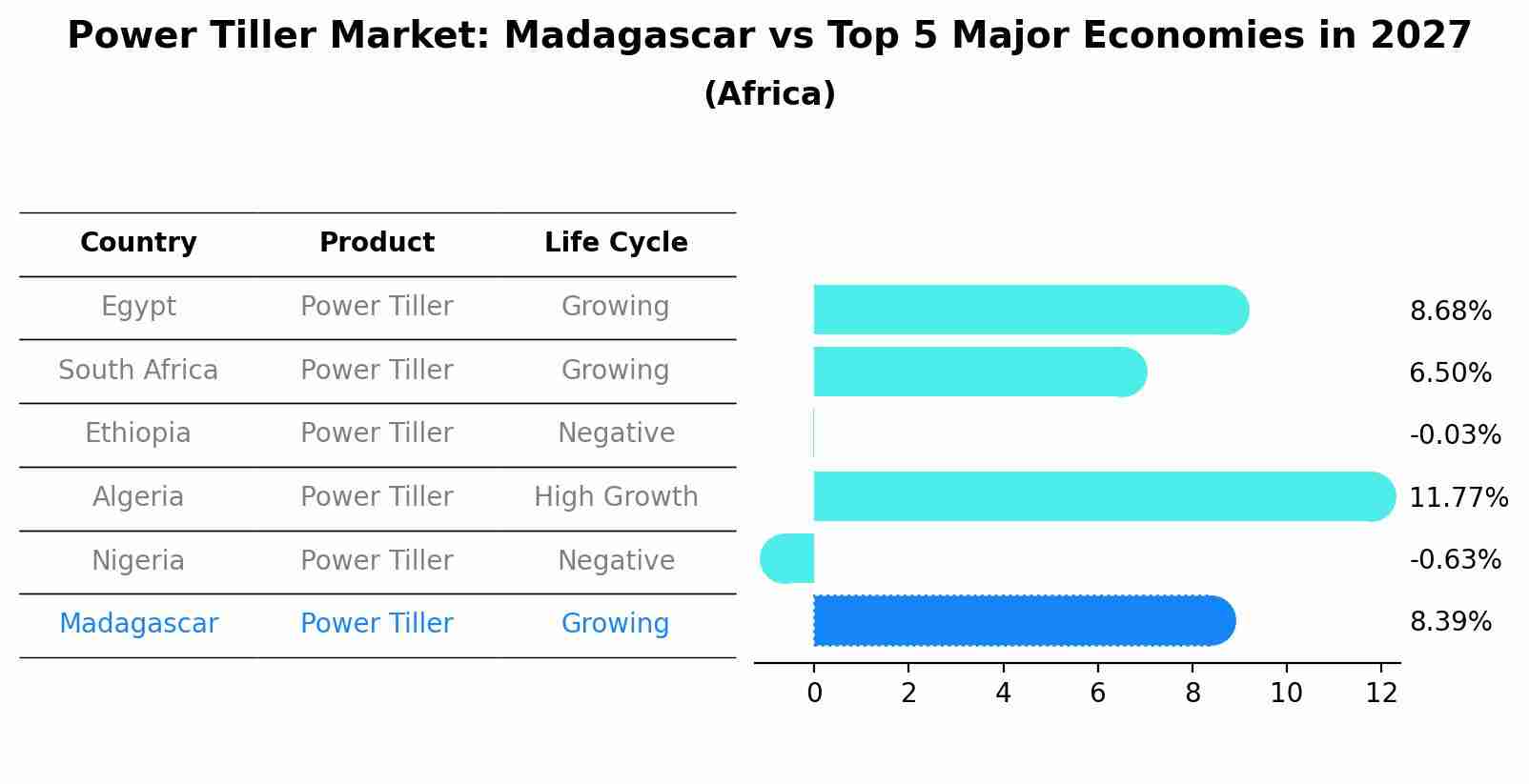 Power Tiller Market: Madagascar vs Top 5 Major Economies in 2027 (Africa)