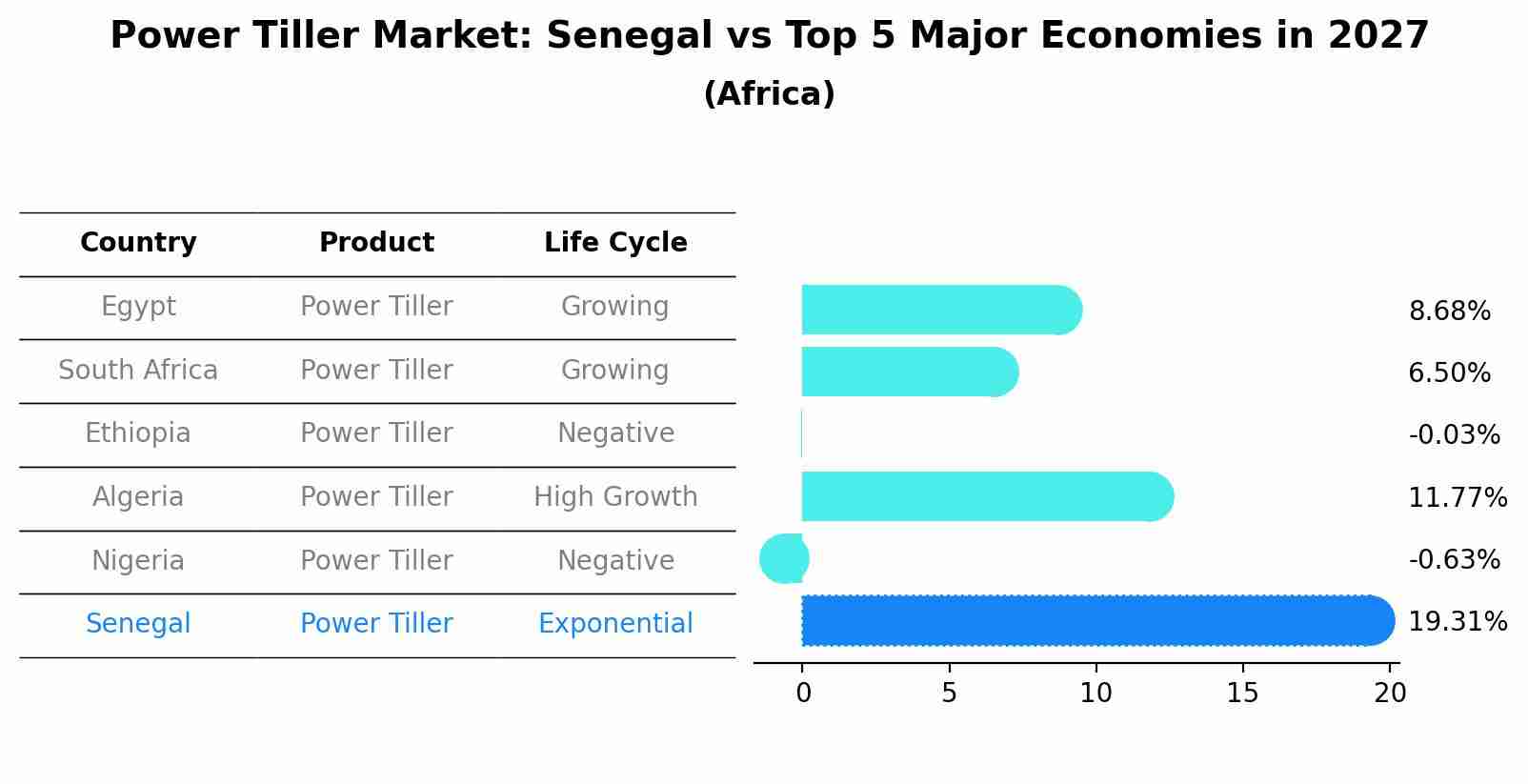 Power Tiller Market: Senegal vs Top 5 Major Economies in 2027 (Africa)