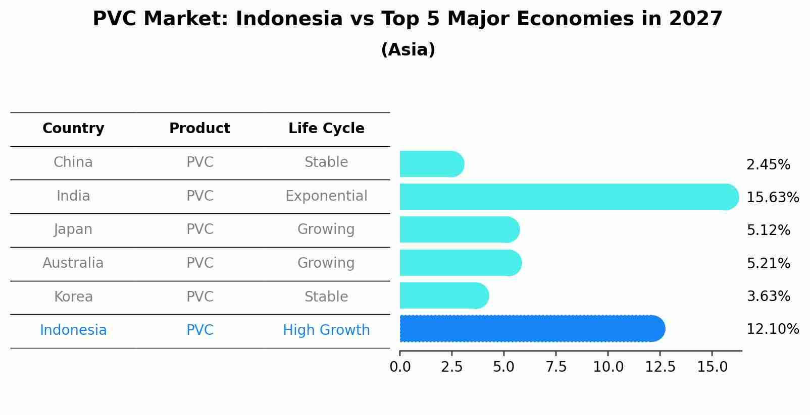 PVC Market: Indonesia vs Top 5 Major Economies in 2027 (Asia)