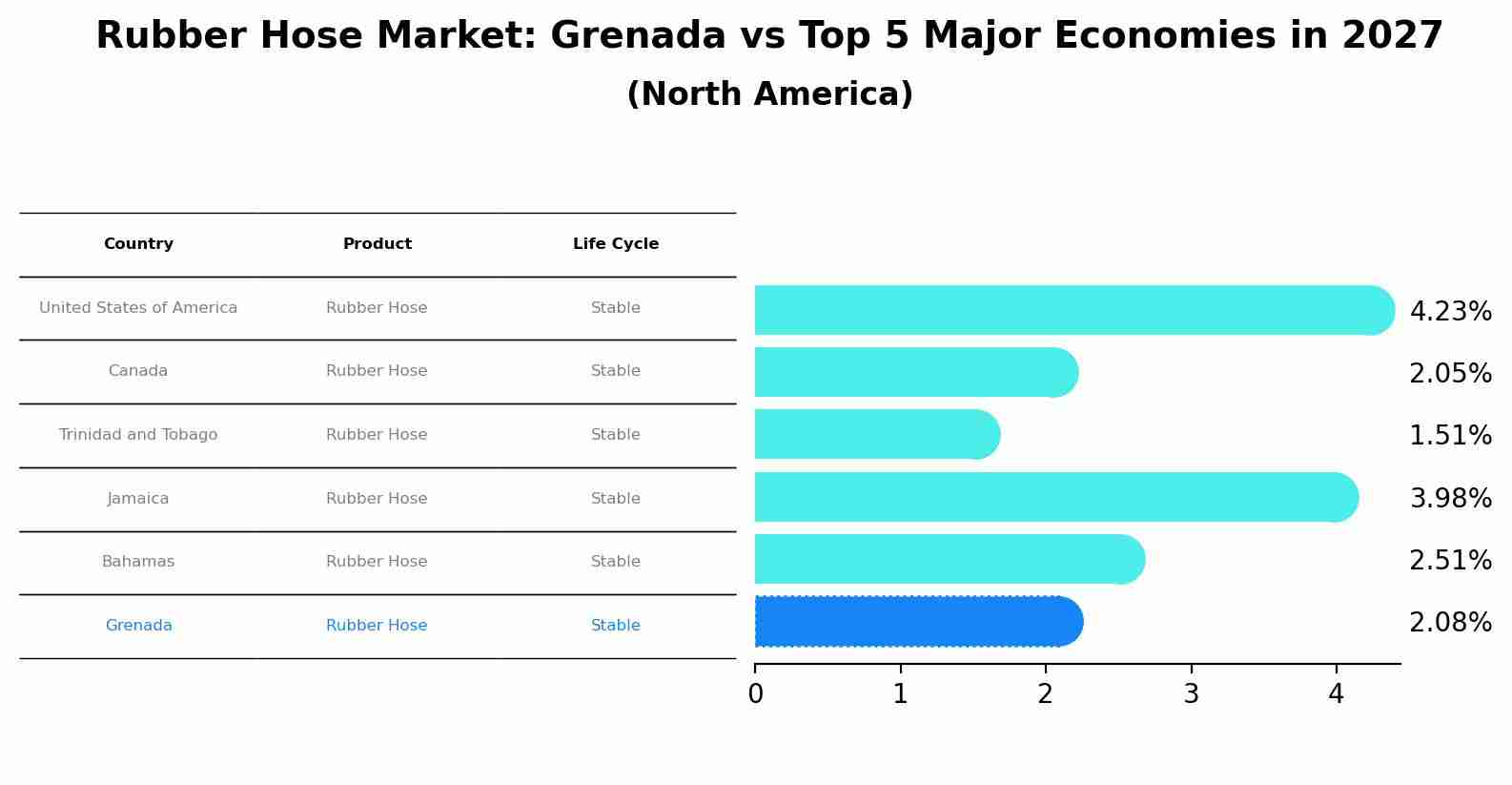 Rubber Hose Market: Grenada vs Top 5 Major Economies in 2027 (North America)