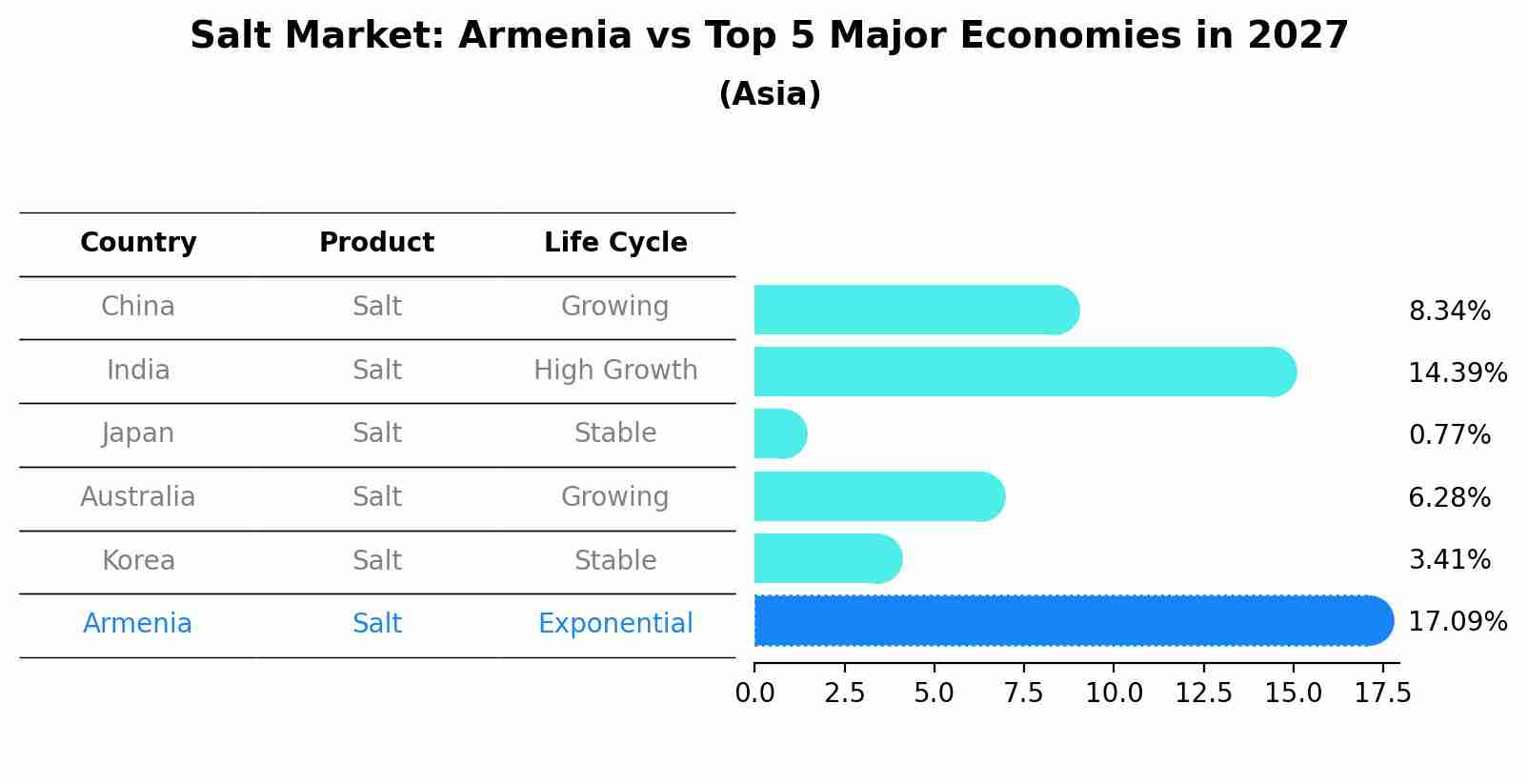 Salt Market: Armenia vs Top 5 Major Economies in 2027 (Asia)