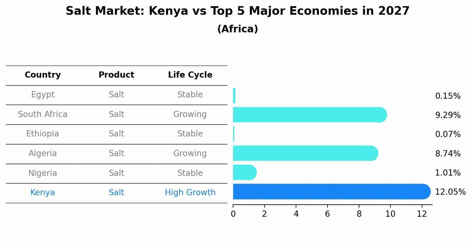 Salt Market: Kenya vs Top 5 Major Economies in 2027 (Africa)