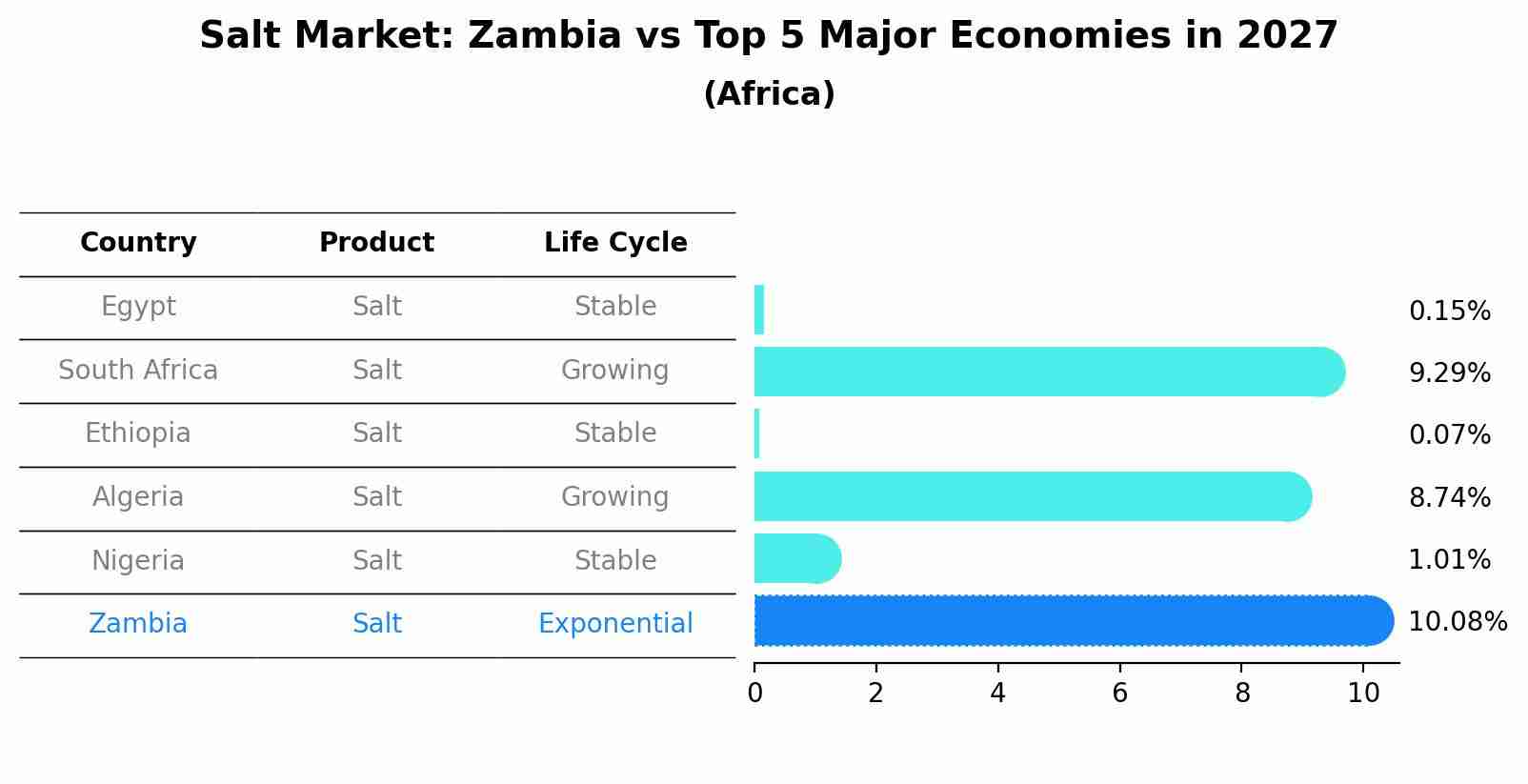 Salt Market: Zambia vs Top 5 Major Economies in 2027 (Africa)