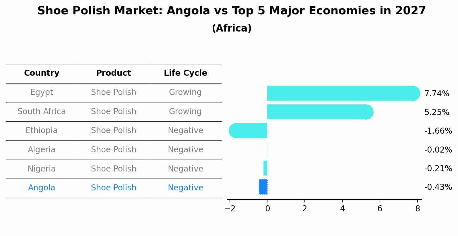 Shoe Polish Market: Angola vs Top 5 Major Economies in 2027 (Africa)