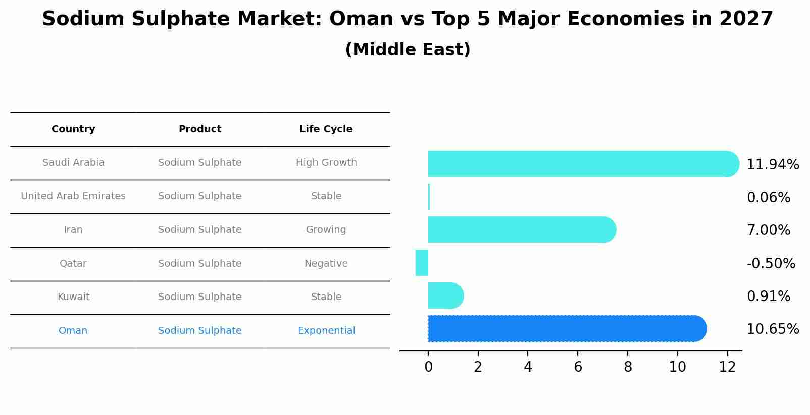 Sodium Sulphate Market: Oman vs Top 5 Major Economies in 2027 (Middle East)