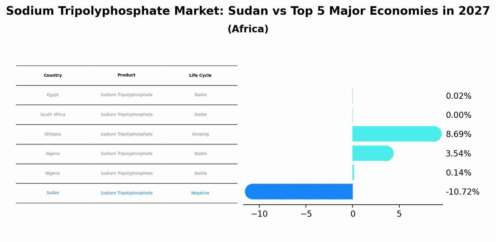 Sodium Tripolyphosphate Market: Sudan vs Top 5 Major Economies in 2027 (Africa)