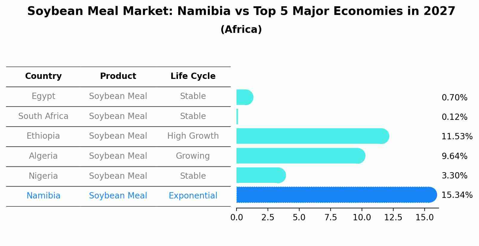 Soybean Meal Market: Namibia vs Top 5 Major Economies in 2027 (Africa)