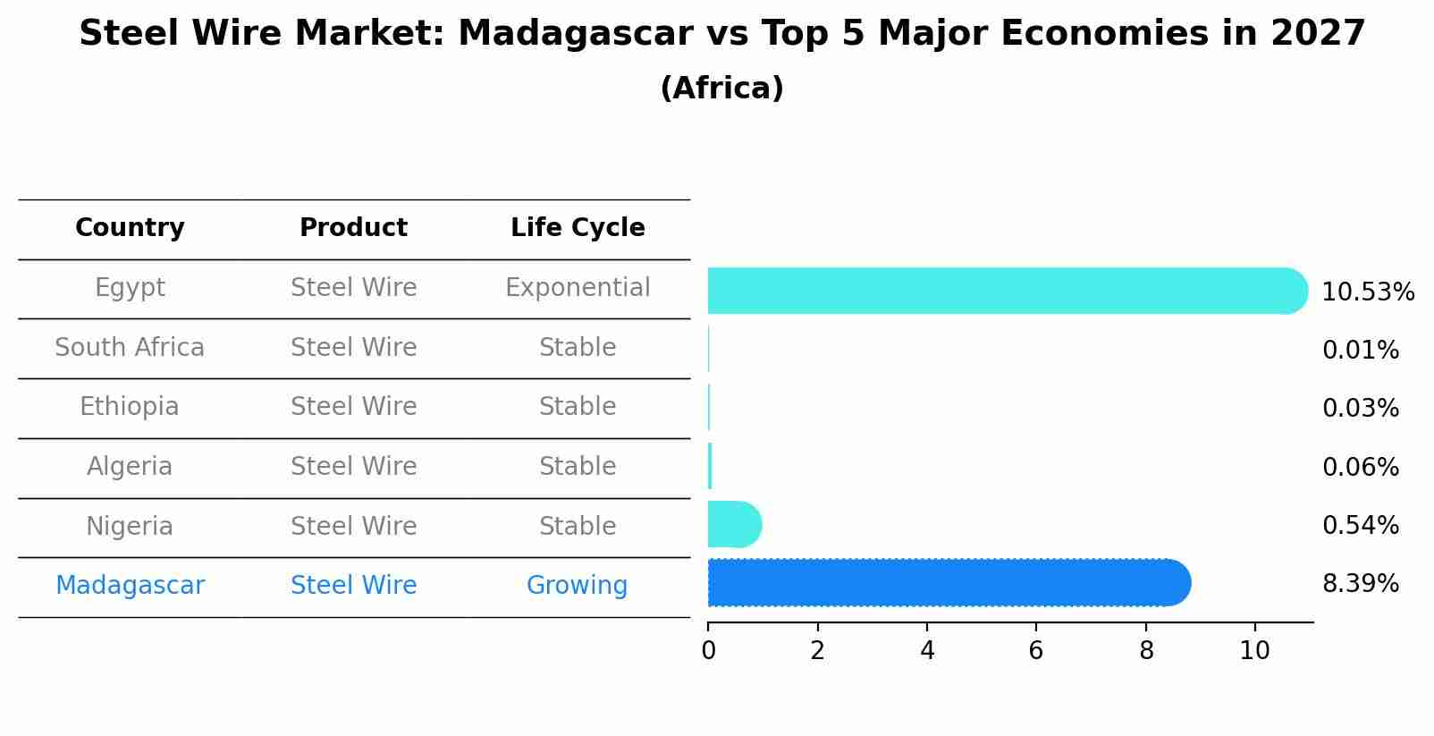 Steel Wire Market: Madagascar vs Top 5 Major Economies in 2027 (Africa)