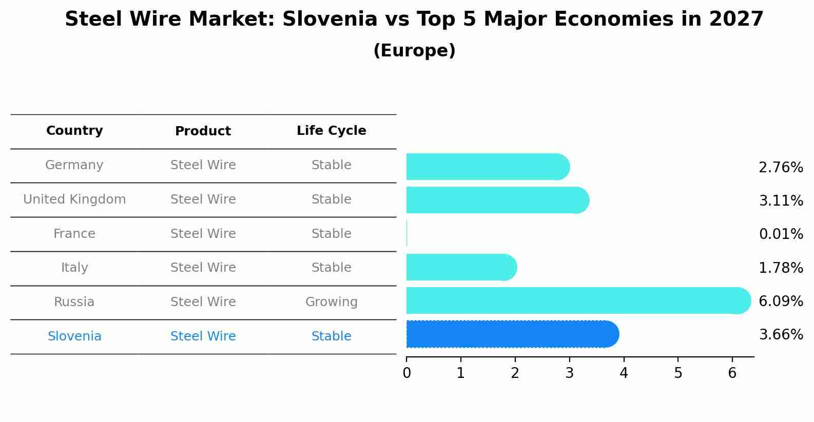 Steel Wire Market: Slovenia vs Top 5 Major Economies in 2027 (Europe)