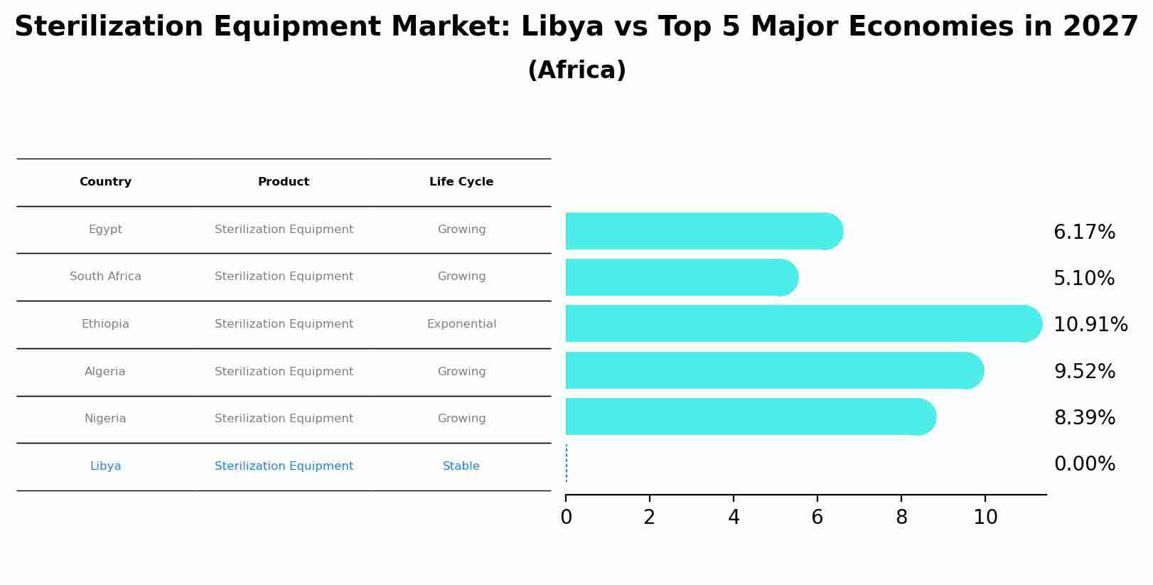 Sterilization Equipment Market: Libya vs Top 5 Major Economies in 2027 (Africa)