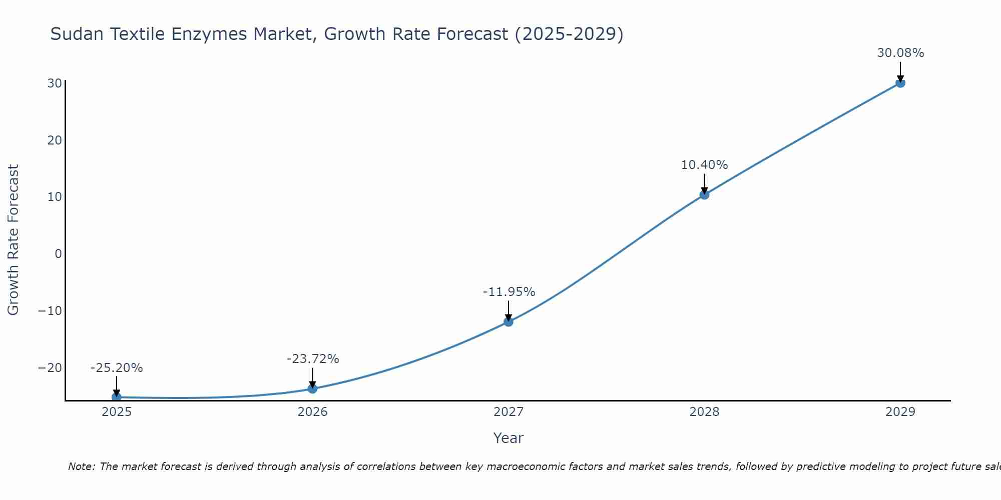 Sudan Textile Enzymes Market Growth Rate