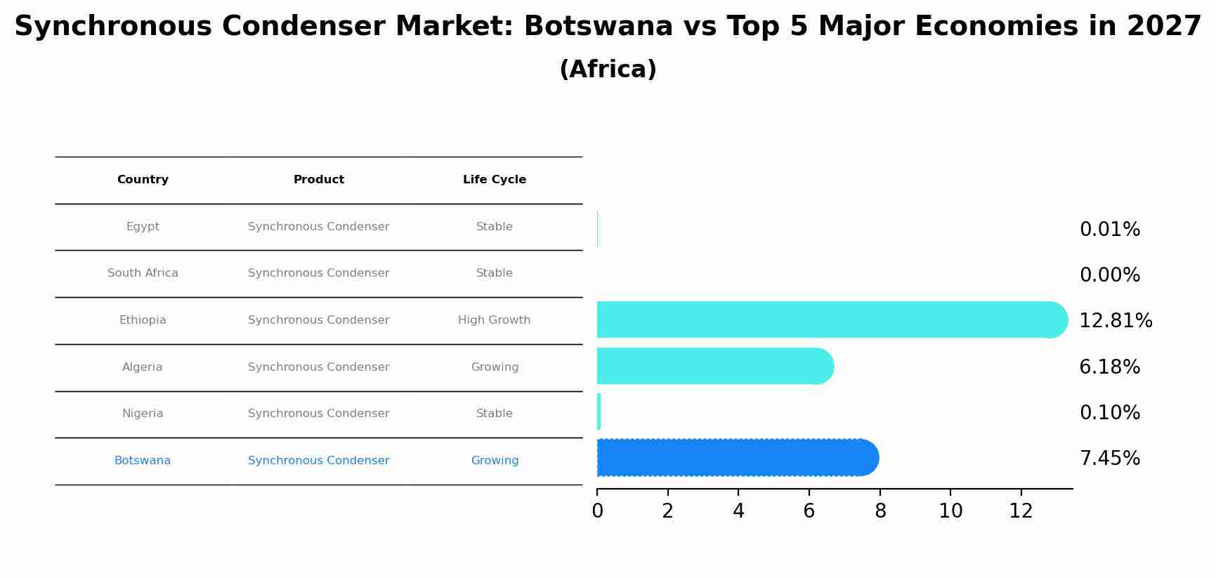 Synchronous Condenser Market: Botswana vs Top 5 Major Economies in 2027 (Africa)