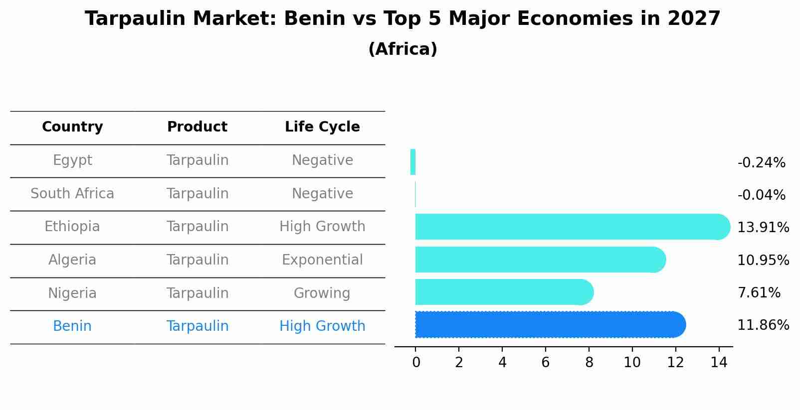 Tarpaulin Market: Benin vs Top 5 Major Economies in 2027 (Africa)