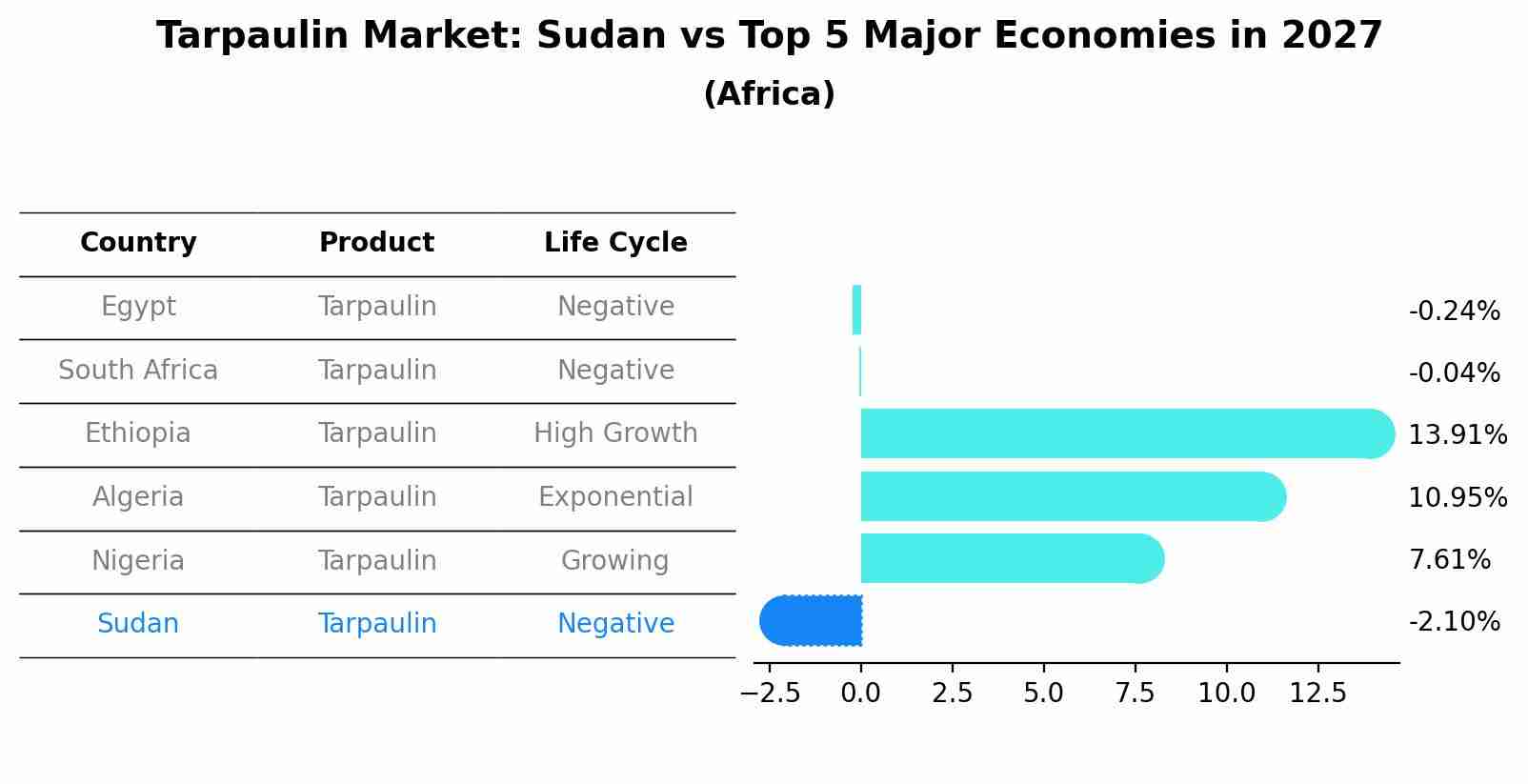 Tarpaulin Market: Sudan vs Top 5 Major Economies in 2027 (Africa)