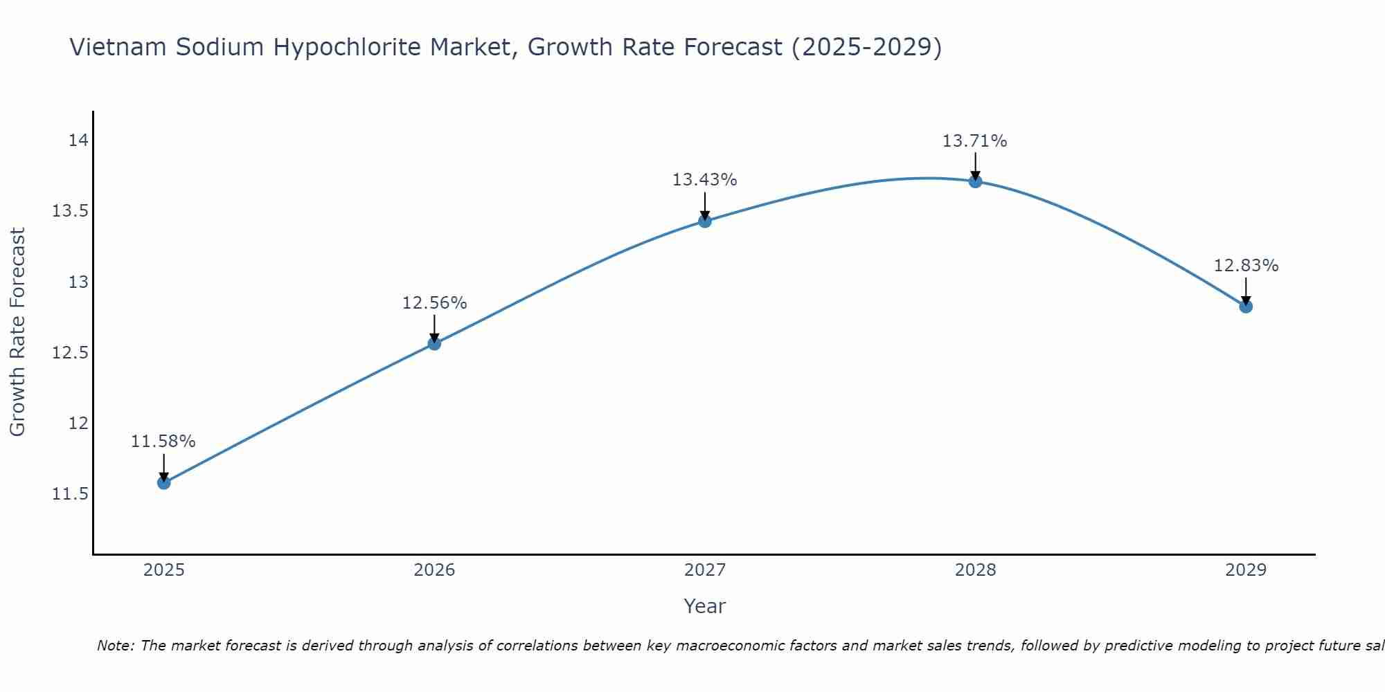 Vietnam Sodium Hypochlorite Market Size Growth Rate