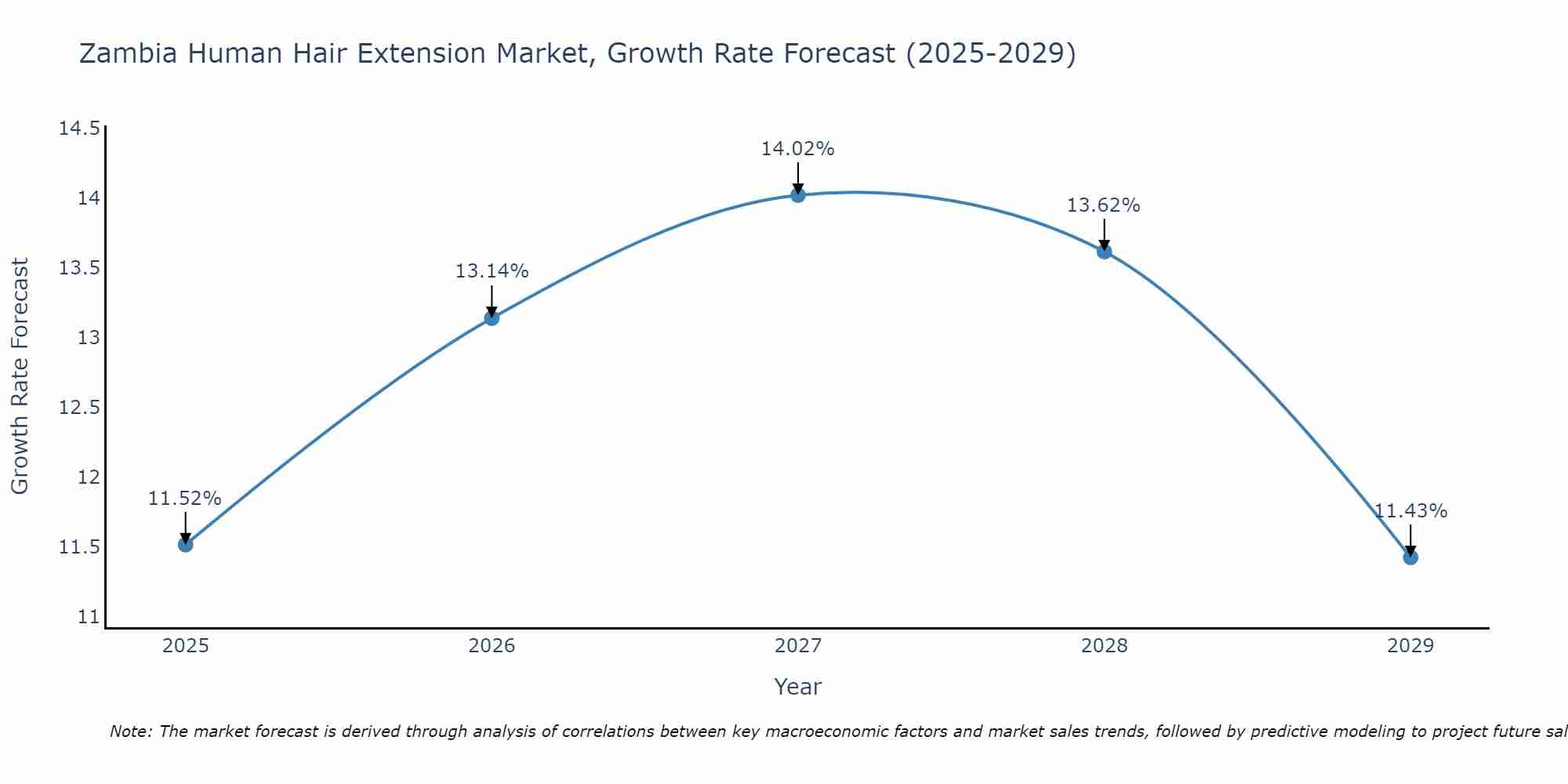 Zambia Human Hair Extension Market Growth Rate