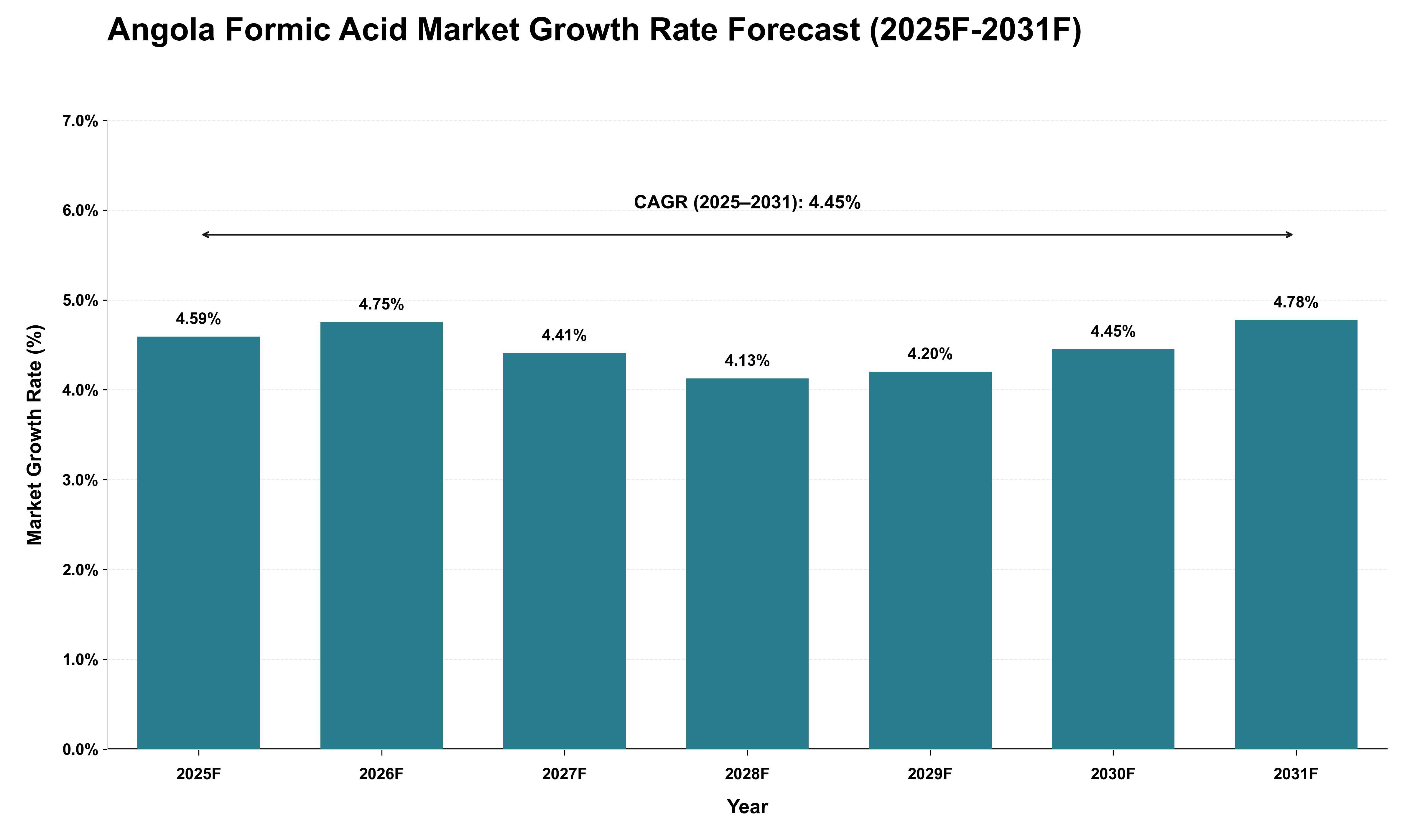 Angola Formic Acid Market Growth Rate Analysis (2025 - 2031)