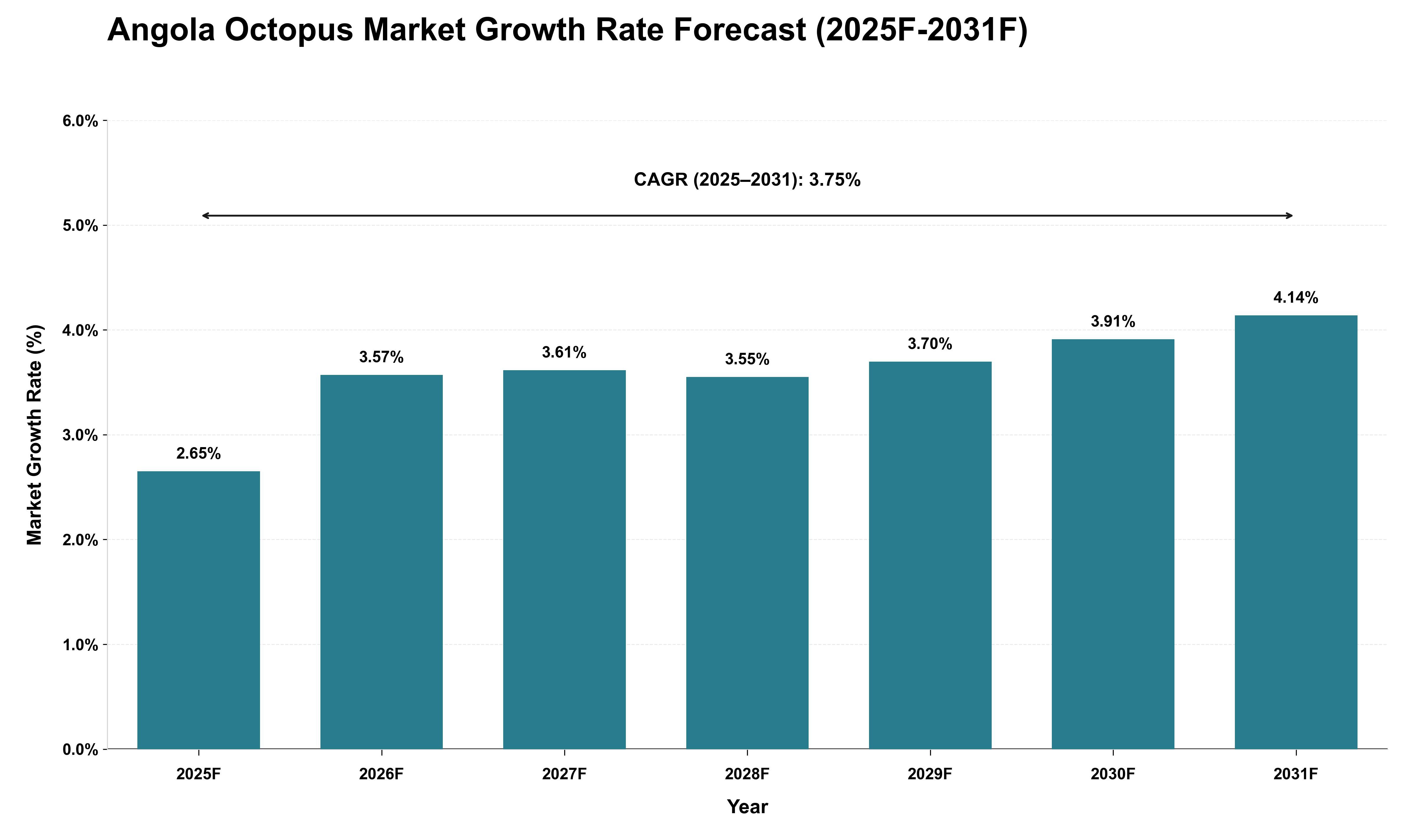 Angola Octopus Market Growth Rate Analysis (2025 - 2031)