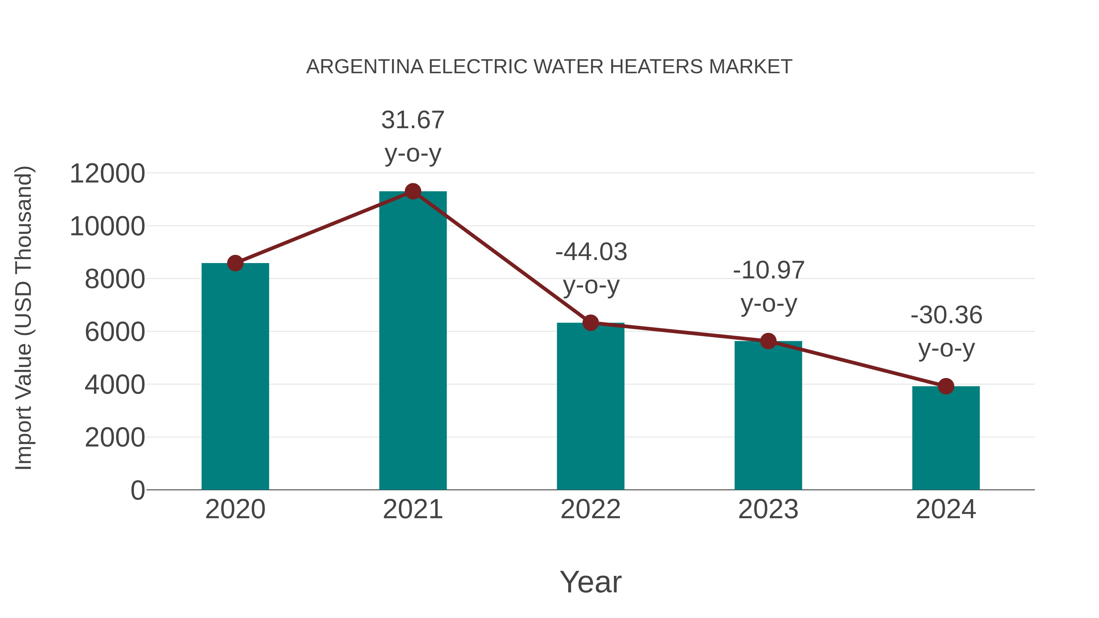 Argentina Electric Water Heaters Market: Import Trend Analysis