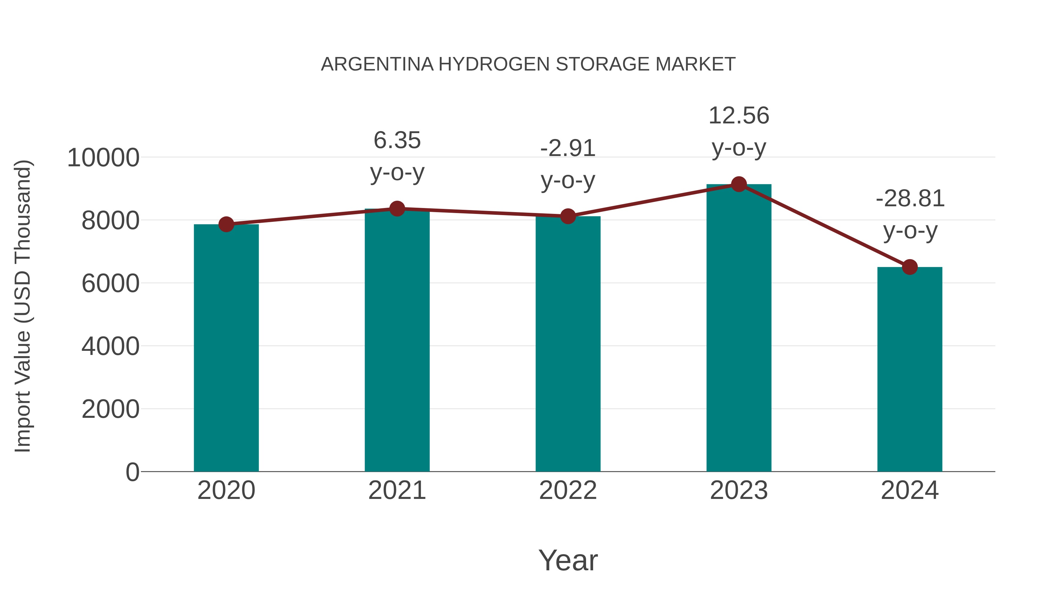 Argentina Hydrogen Storage Market: Import Trend Analysis