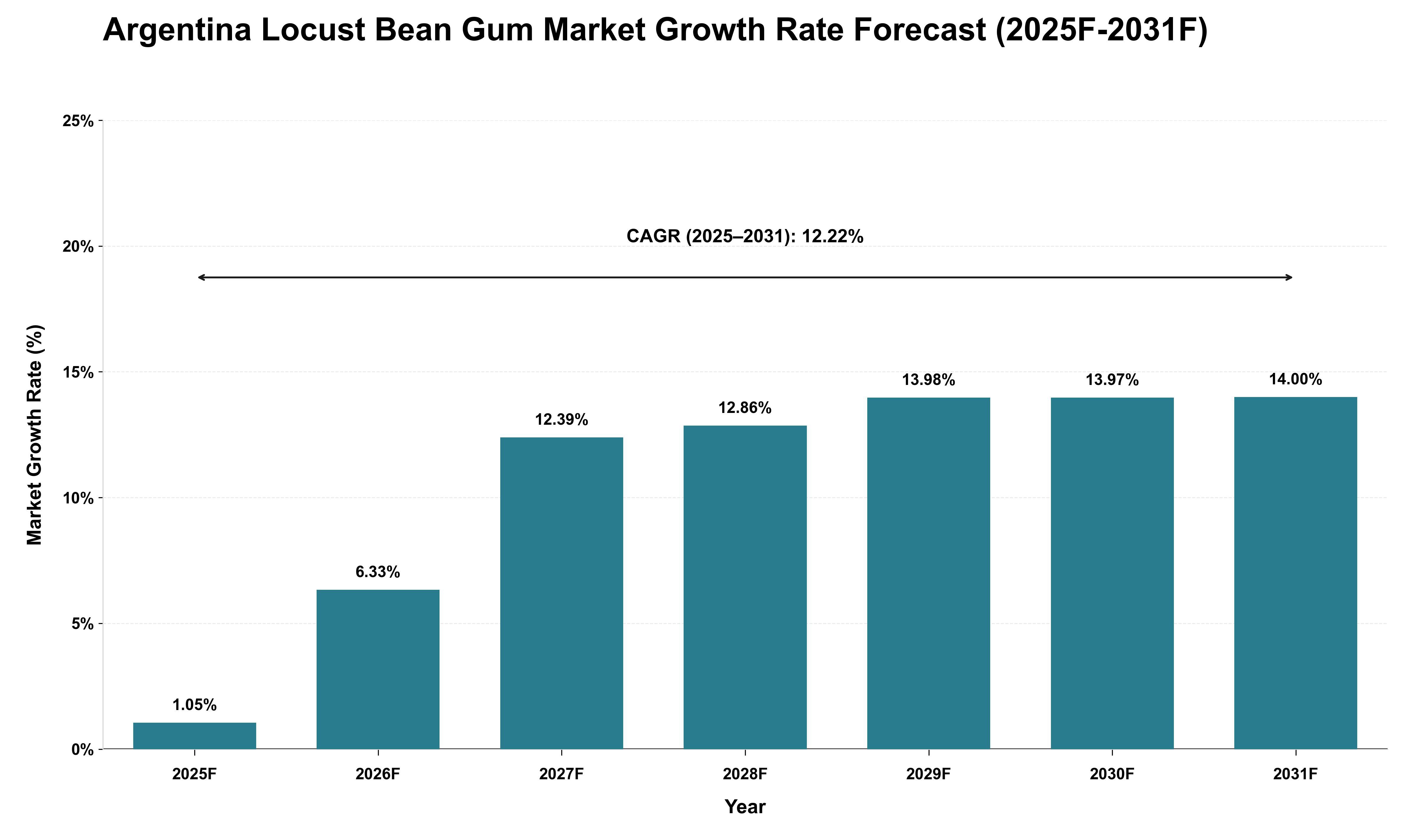 Argentina Locust Bean Gum Market Growth Rate Analysis (2025 - 2031)