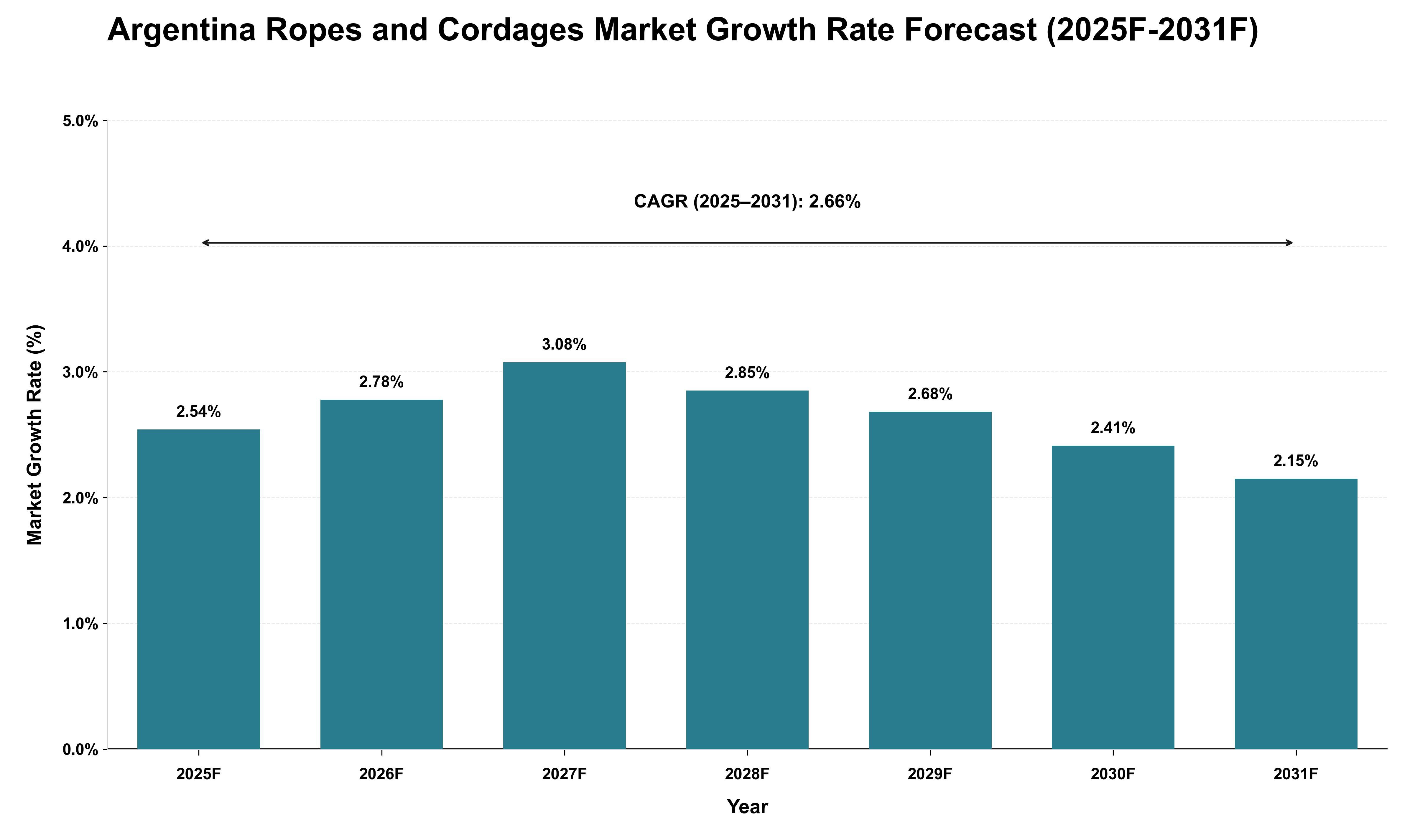 Argentina Ropes and Cordages Market Growth Rate Analysis (2025 - 2031)