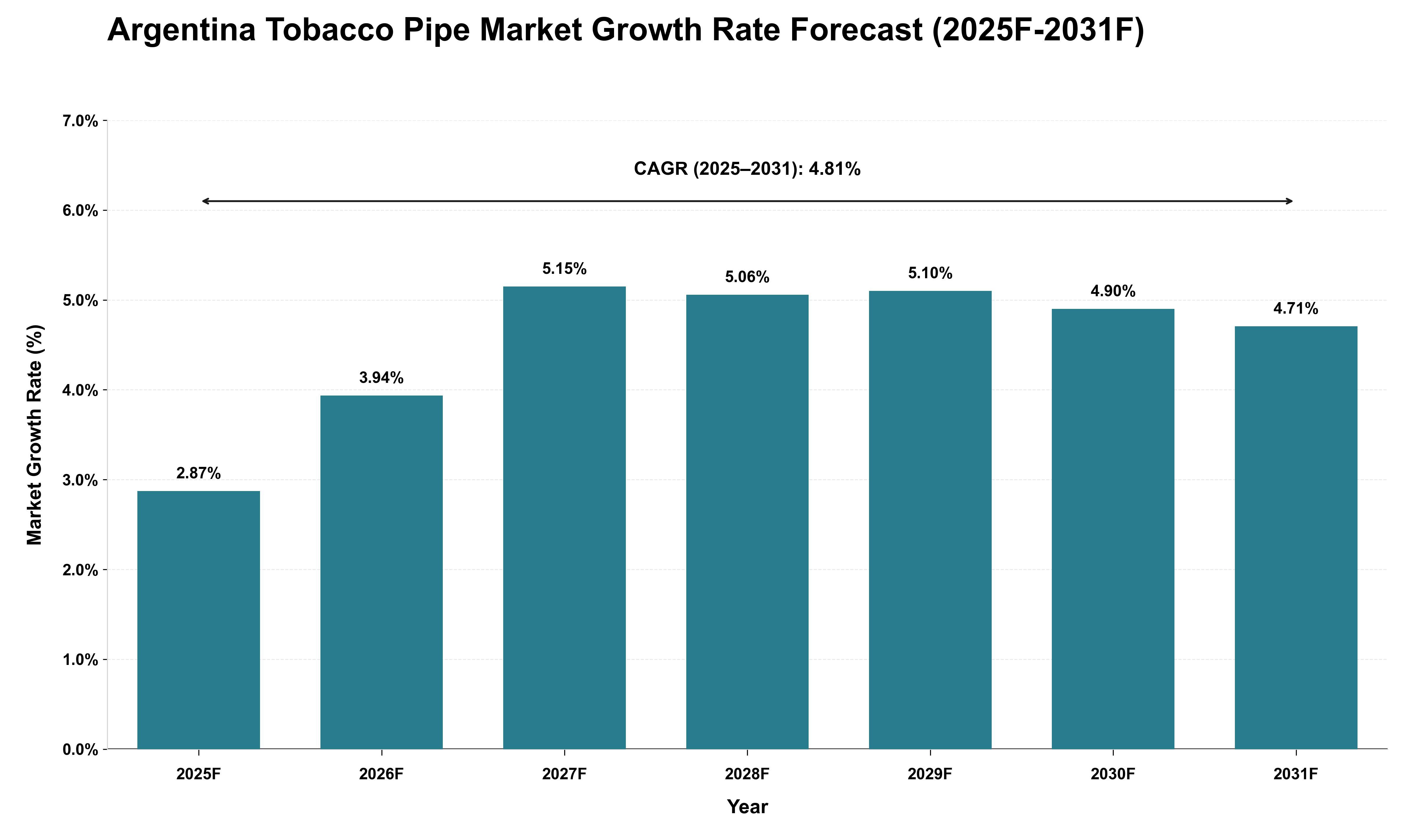 Argentina Tobacco Pipe Market Growth Rate Analysis (2025 - 2031)