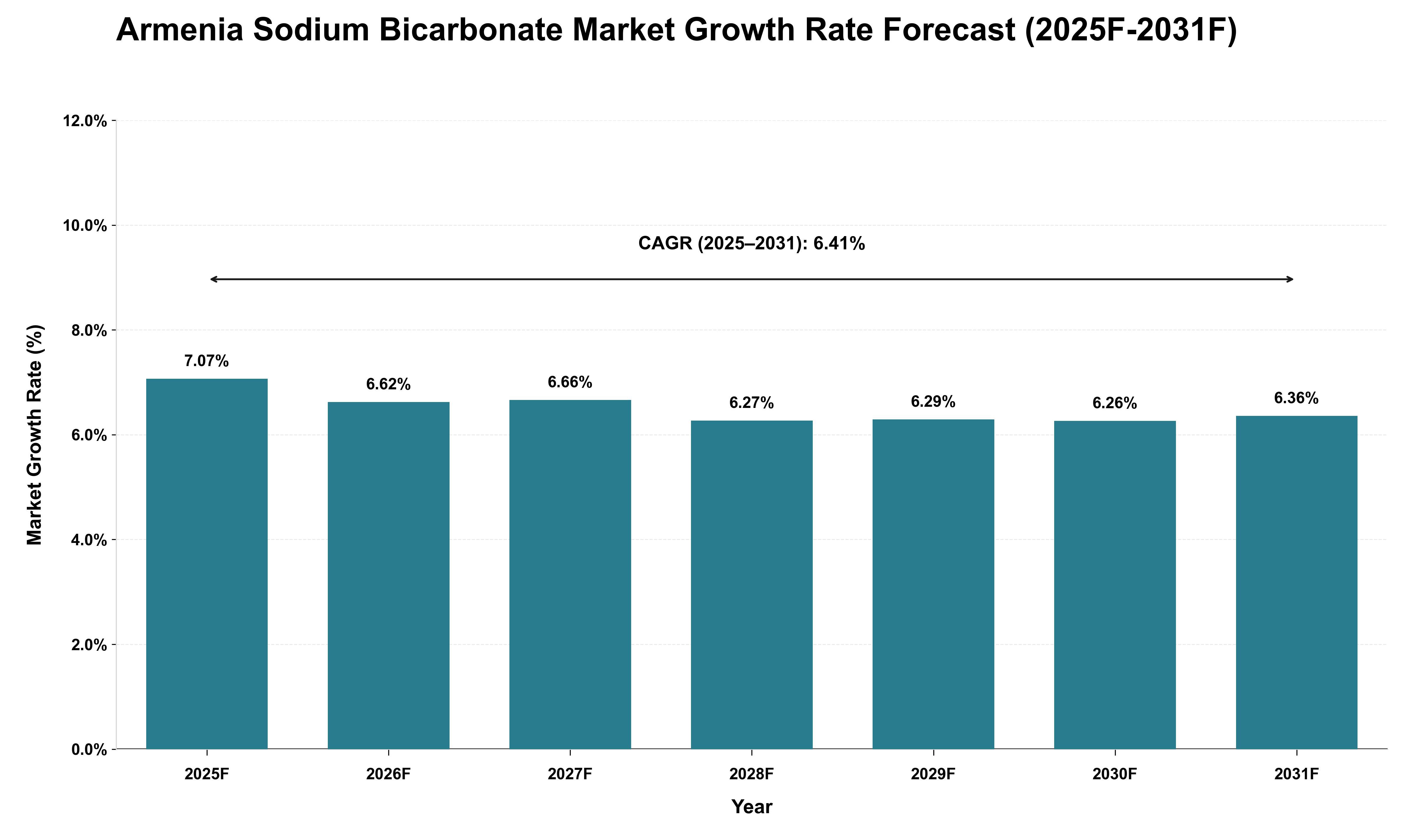 Armenia Sodium Bicarbonate Market Growth Rate Analysis (2025 - 2031)