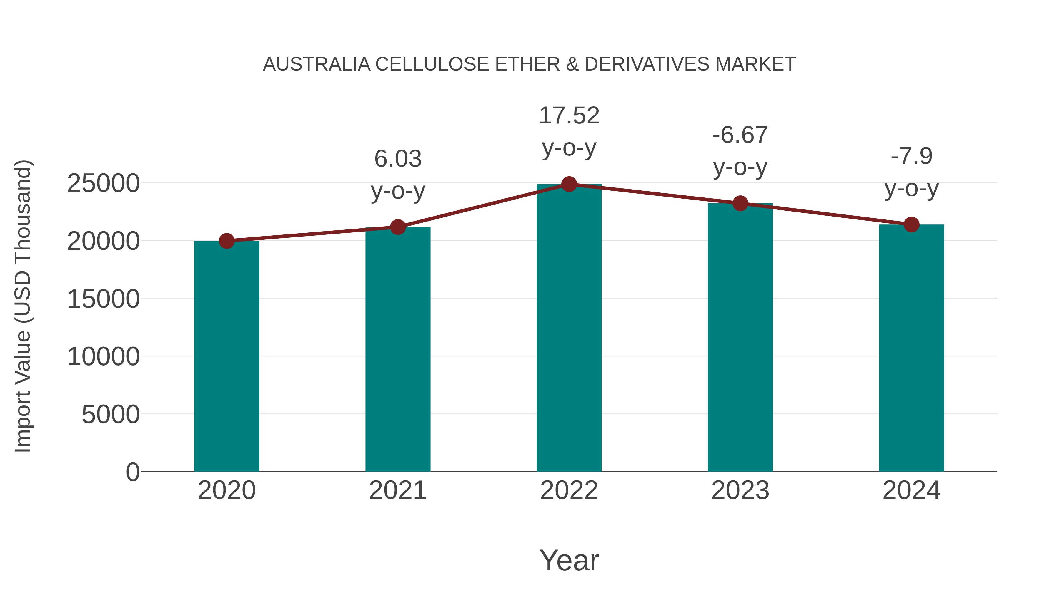  Australia Cellulose Ether & Derivatives Market: Import Trend Analysis