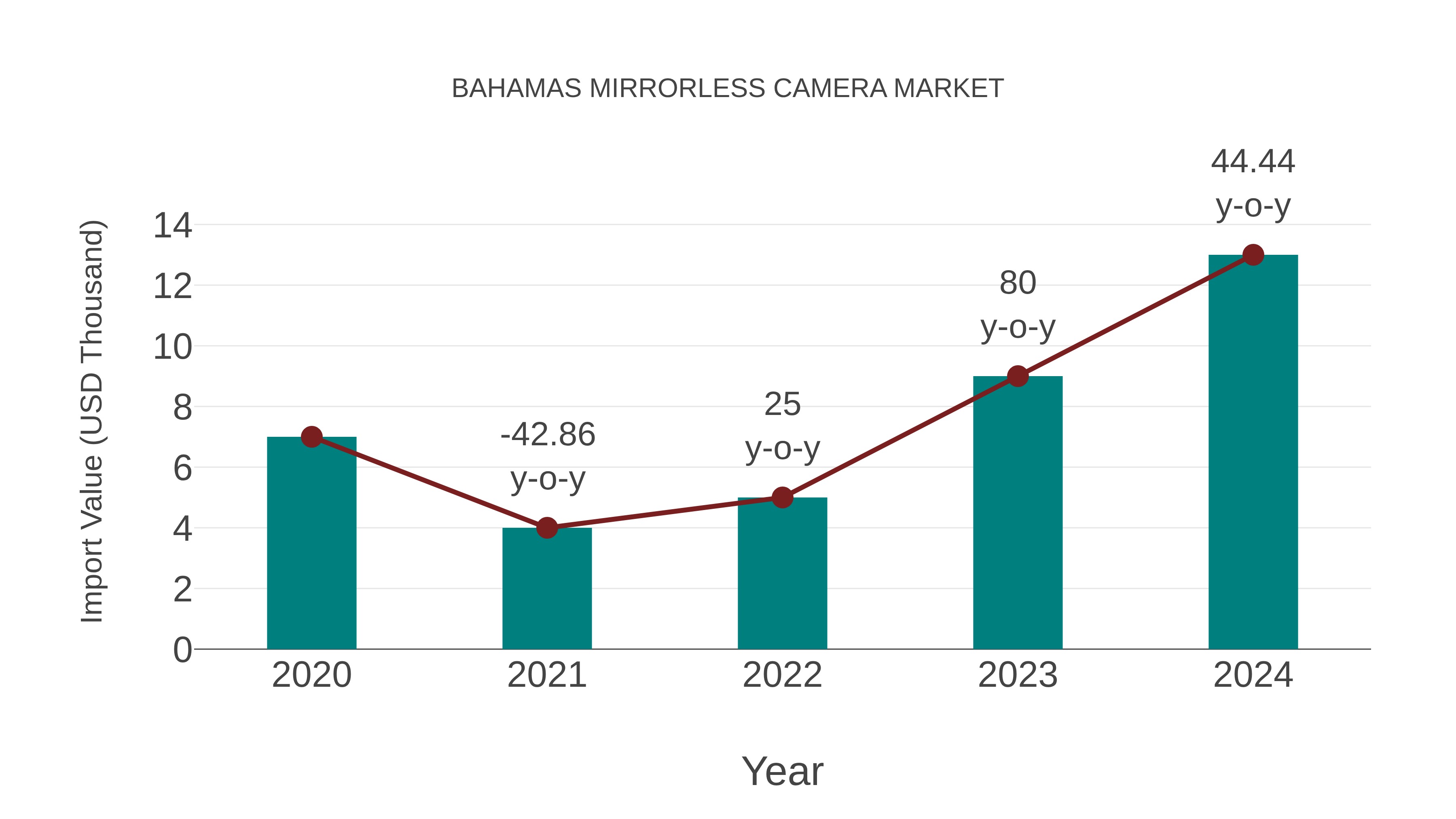  Bahamas Mirrorless Camera Market: Import Trend Analysis